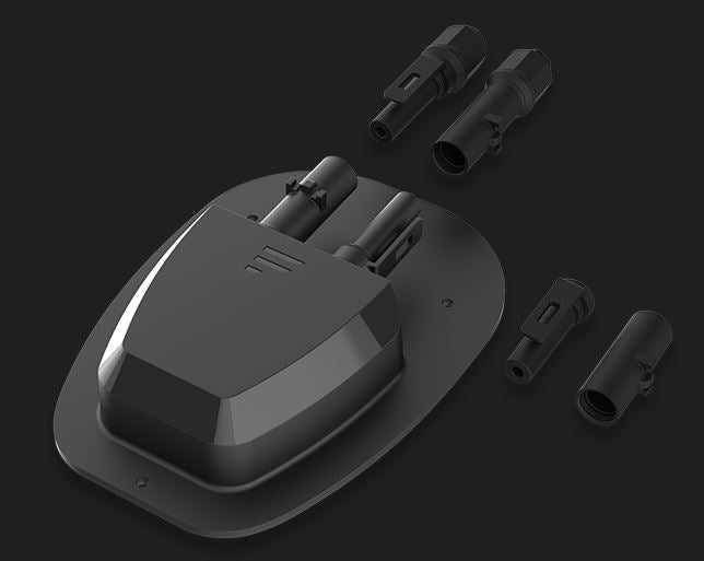 Furrion 2-Plug Rooftop Solar Panel Connection Box #Fseb30Jwo-Bl - Image 1