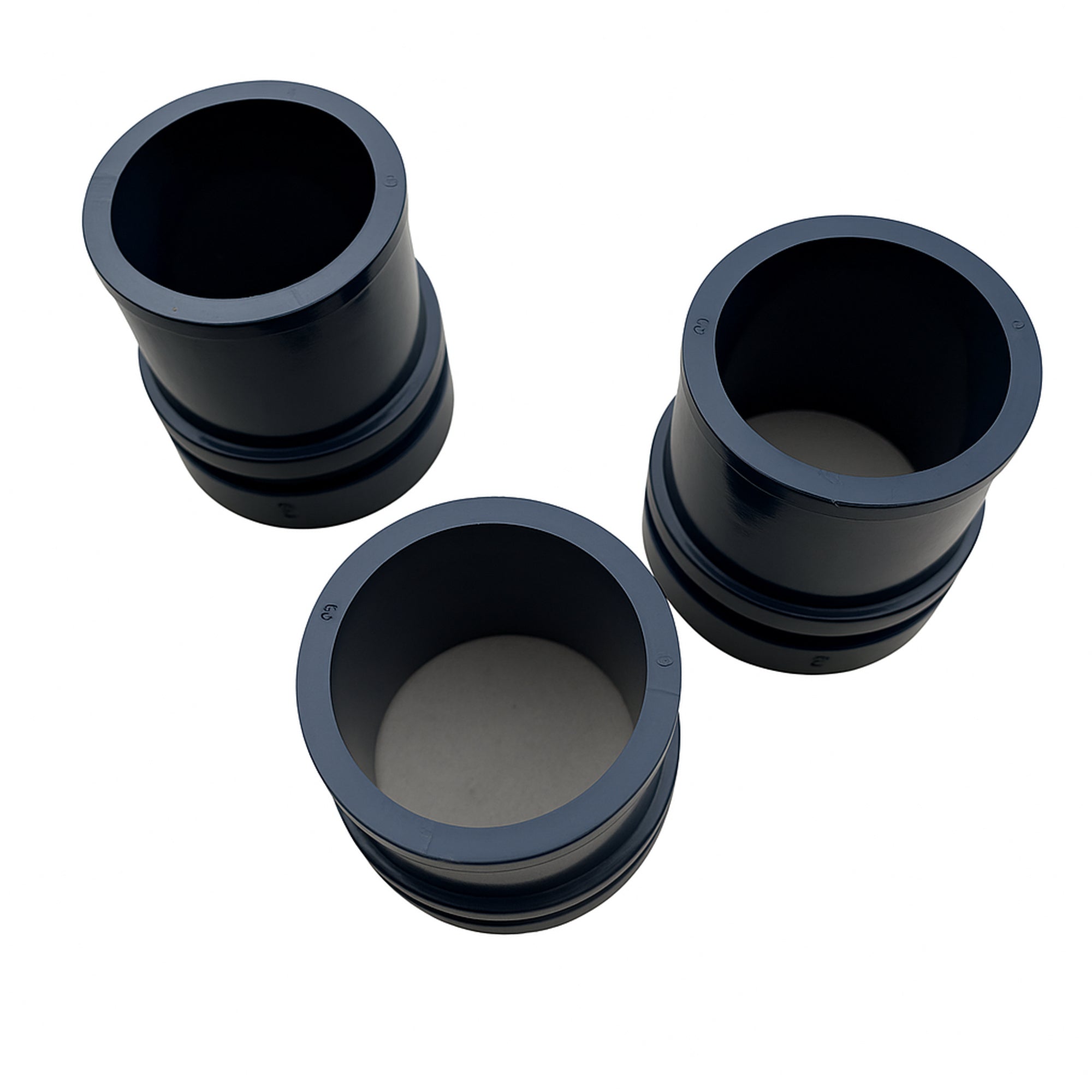 Elkhart Plastics - 1.5" Barbed Hub Coupler Black U150BC - RV Tank Fitting for Uniseal Grommet cleaned product image 2