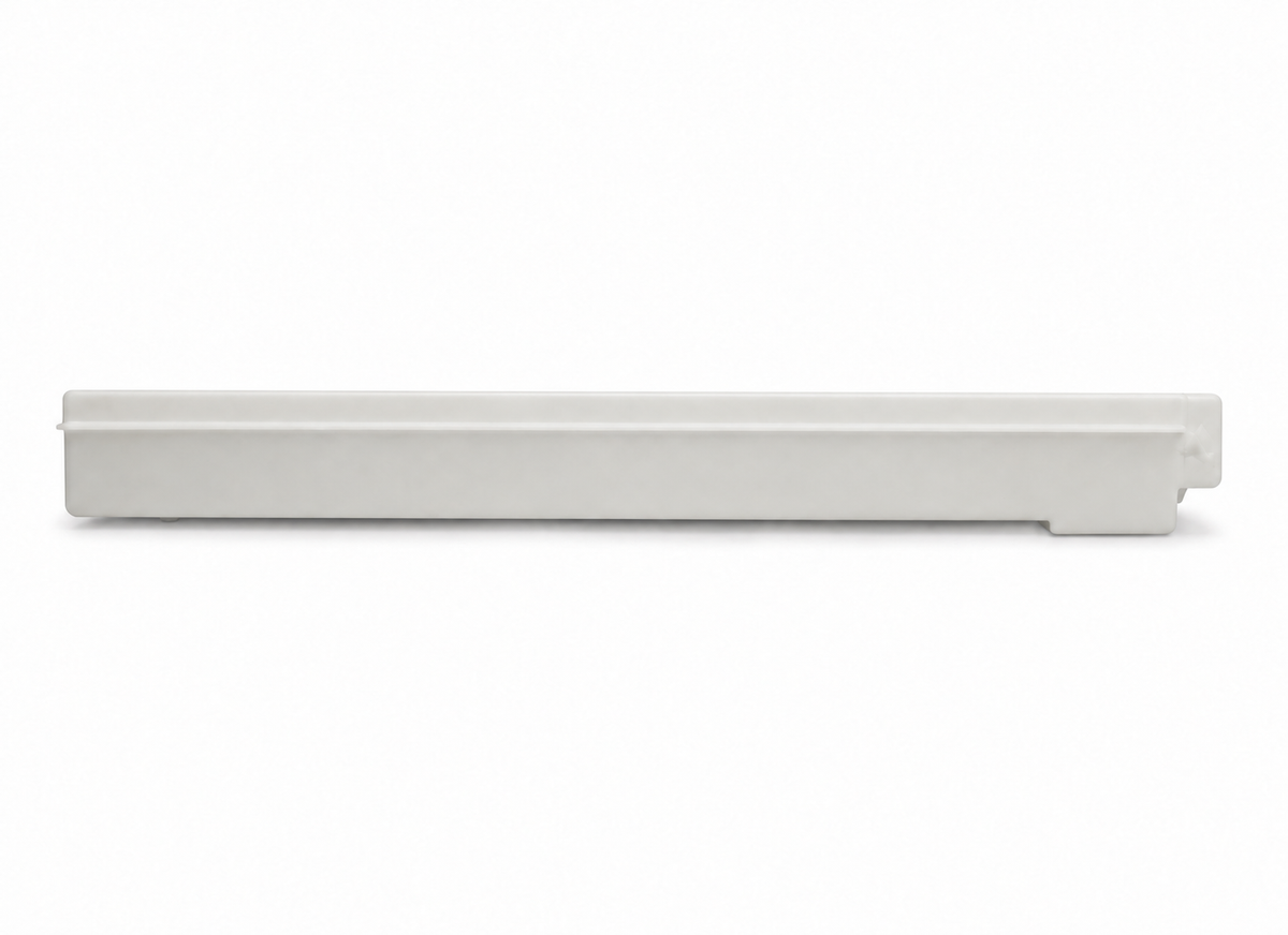 W1496 blank low-profile fresh water tank without pre-installed fittings — side view