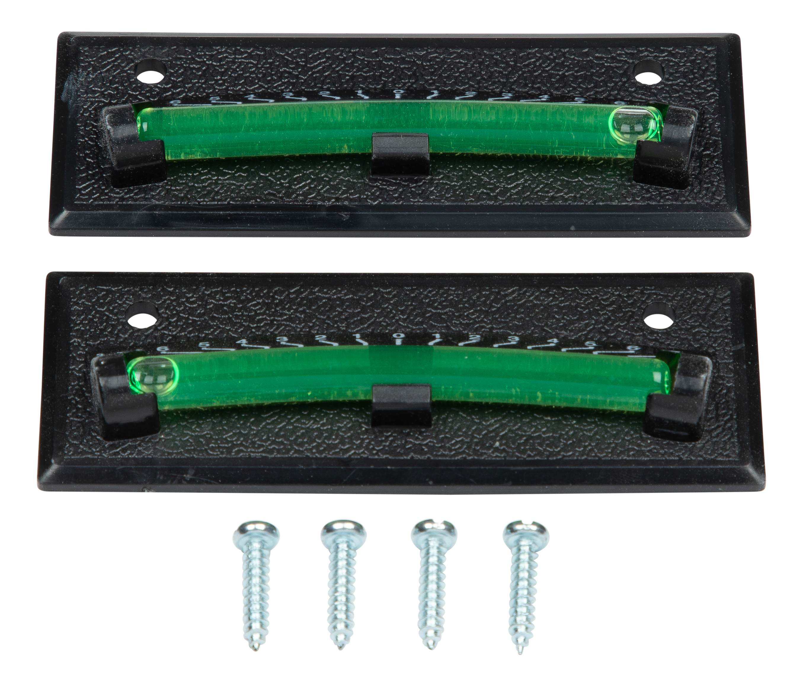 Lippert™ - Precision Bubble Levels (2 Pack) - Round Dual-Plane Leveling - Black ABS Frame - #2025022179