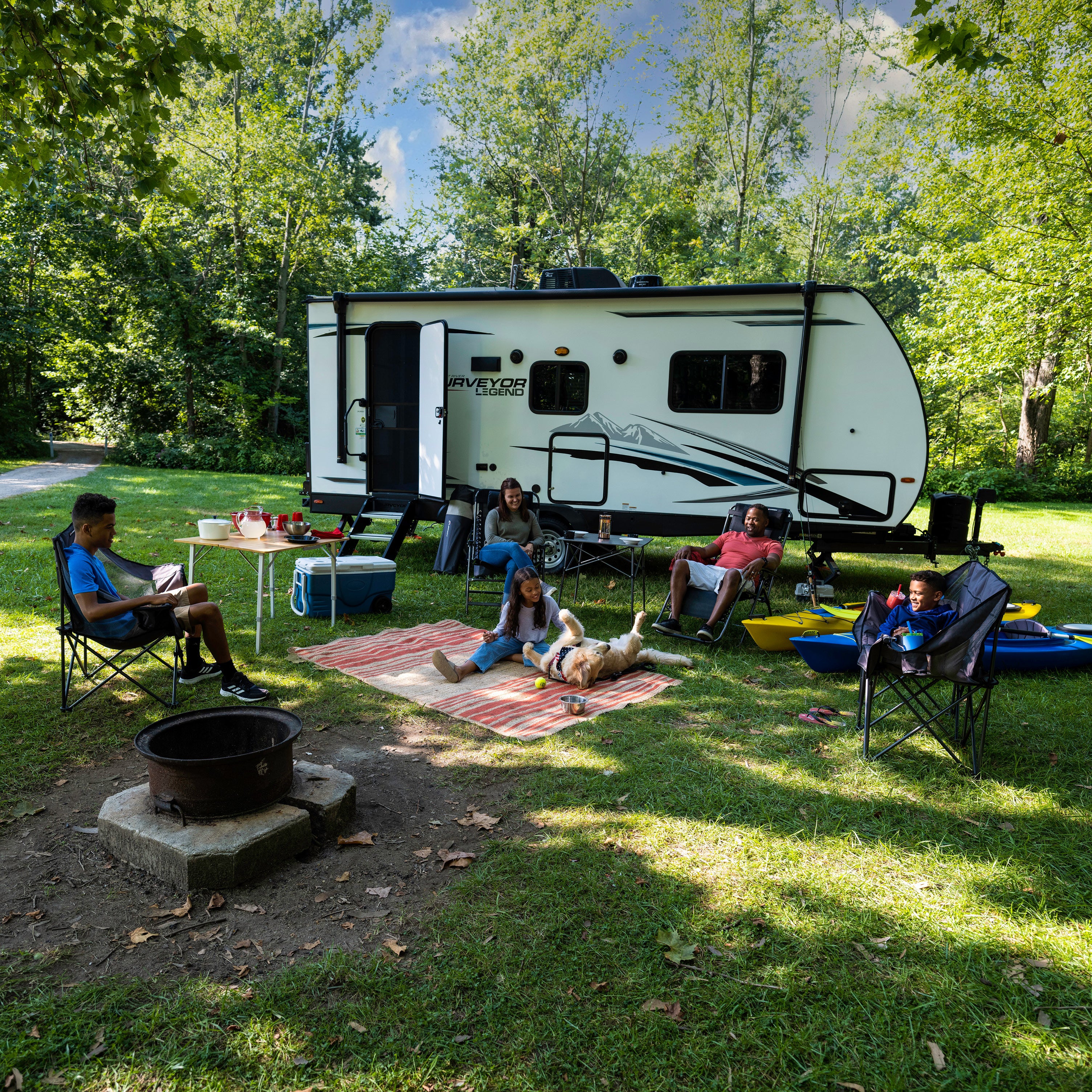 Lippert - Stargazer Xl Zero-Gravity Chair - Navy - Image 7