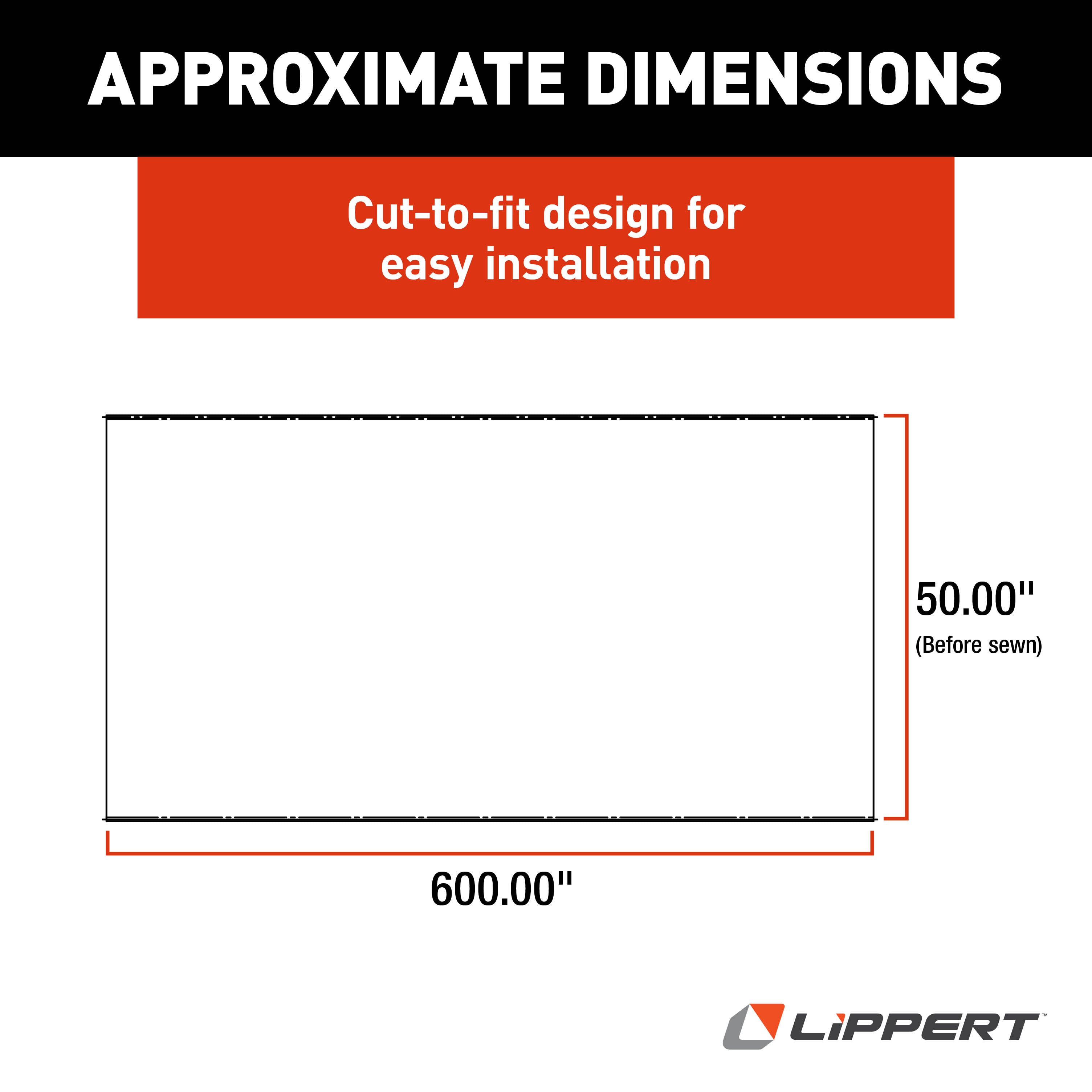 Solera Universal Slide Topper Replacement Cut-To-Fit Fabric – White #432252 - Image 7
