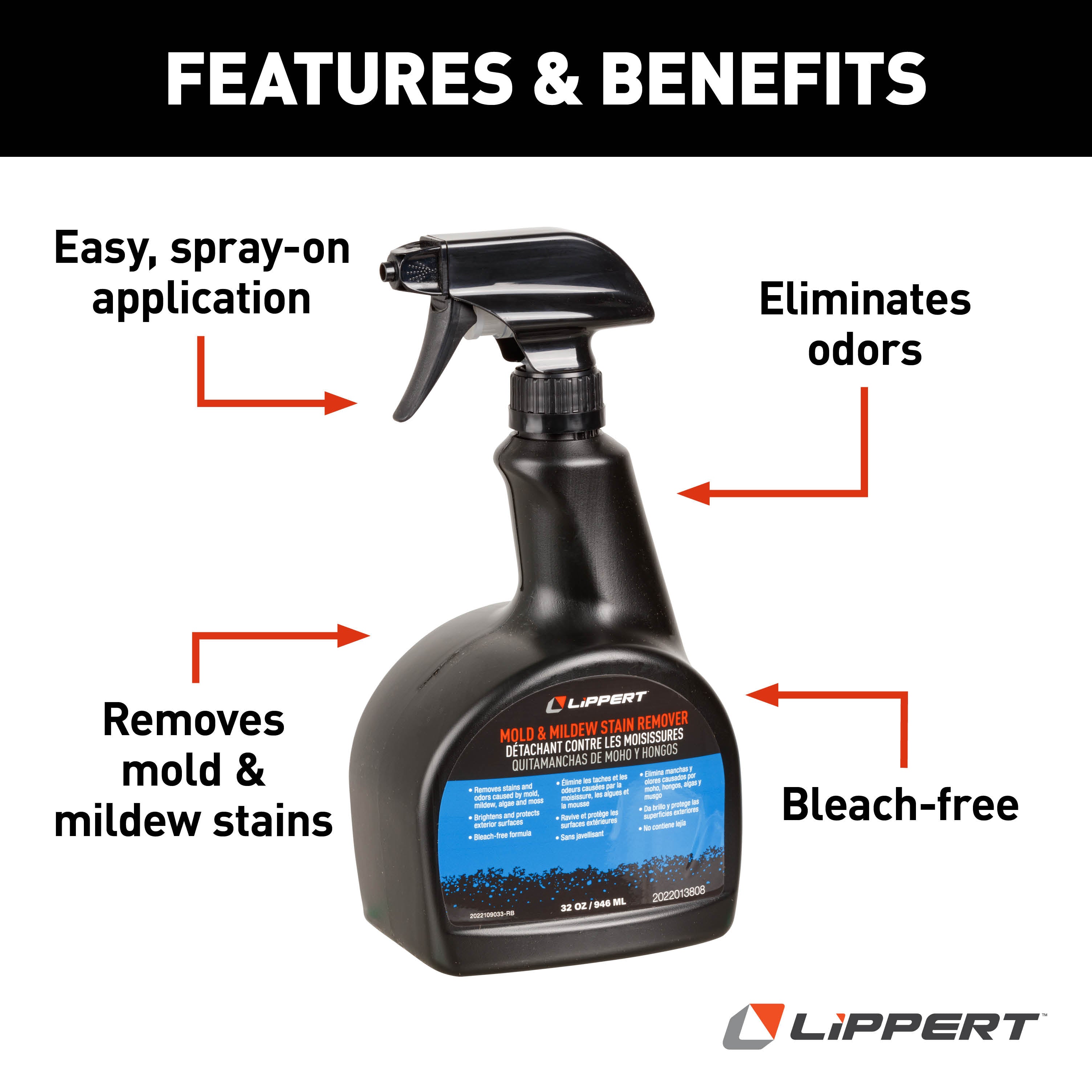 Lippert Rv Mold & Mildew Stain Remover - 32 Oz. - Image 4