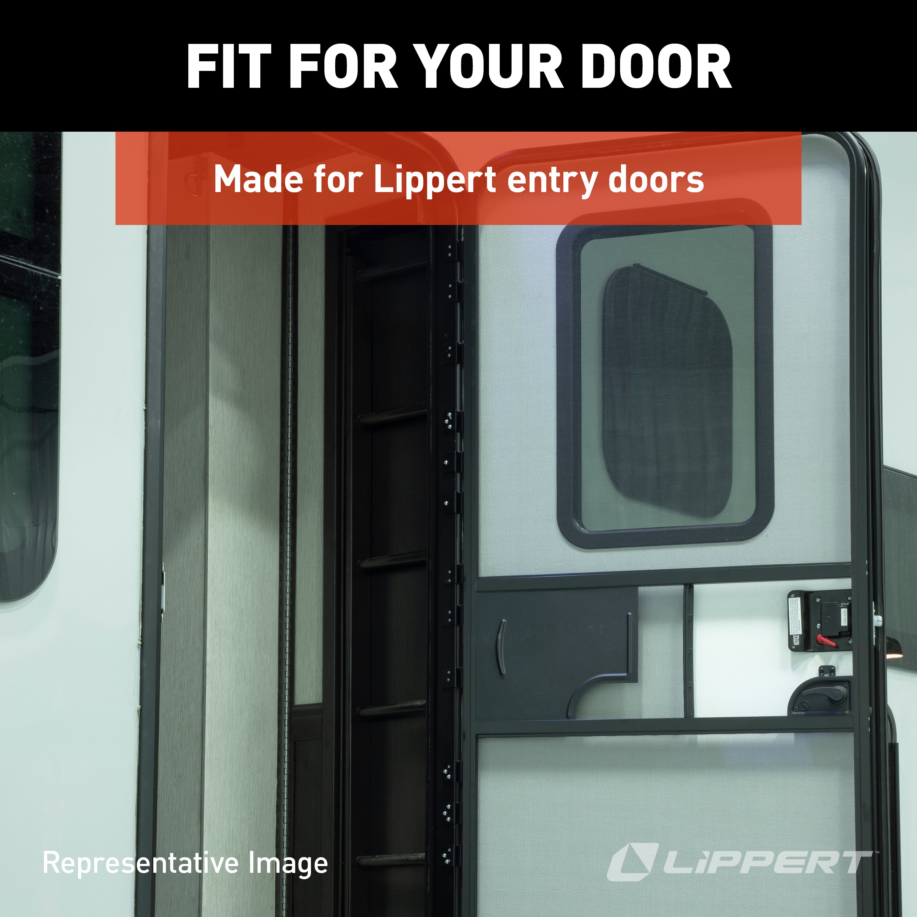 Lippert Friction Hinge Kit For Rv Entry Doors - Black - Image 4