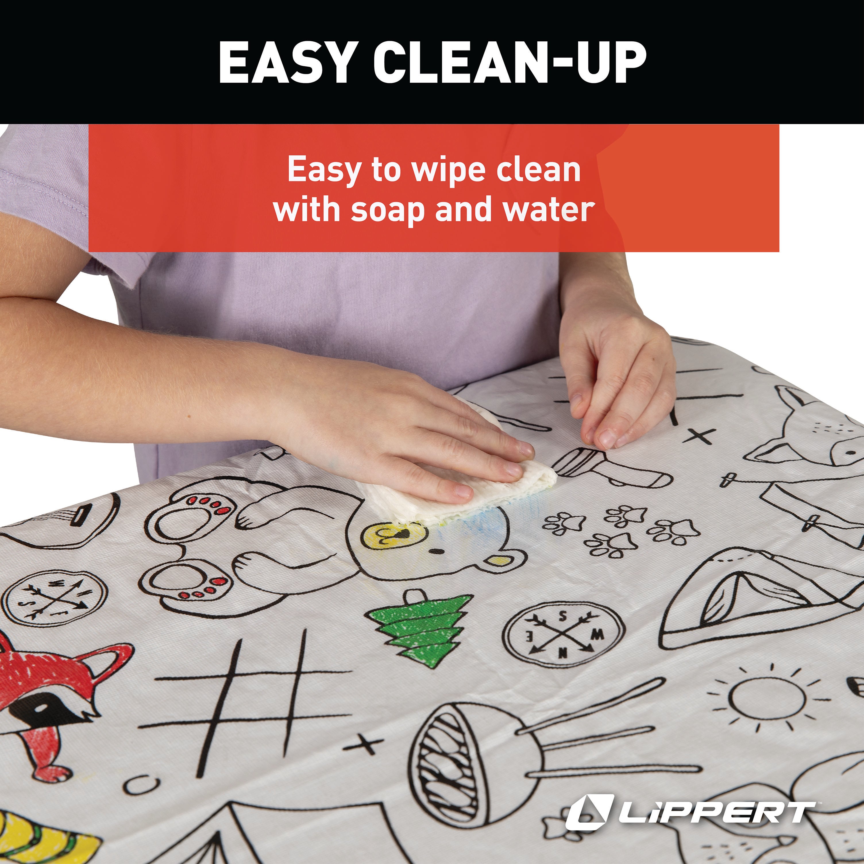 Lippert Vinyl Tablecloth With Bench Covers - Color Escape #2023051696 - Image 8