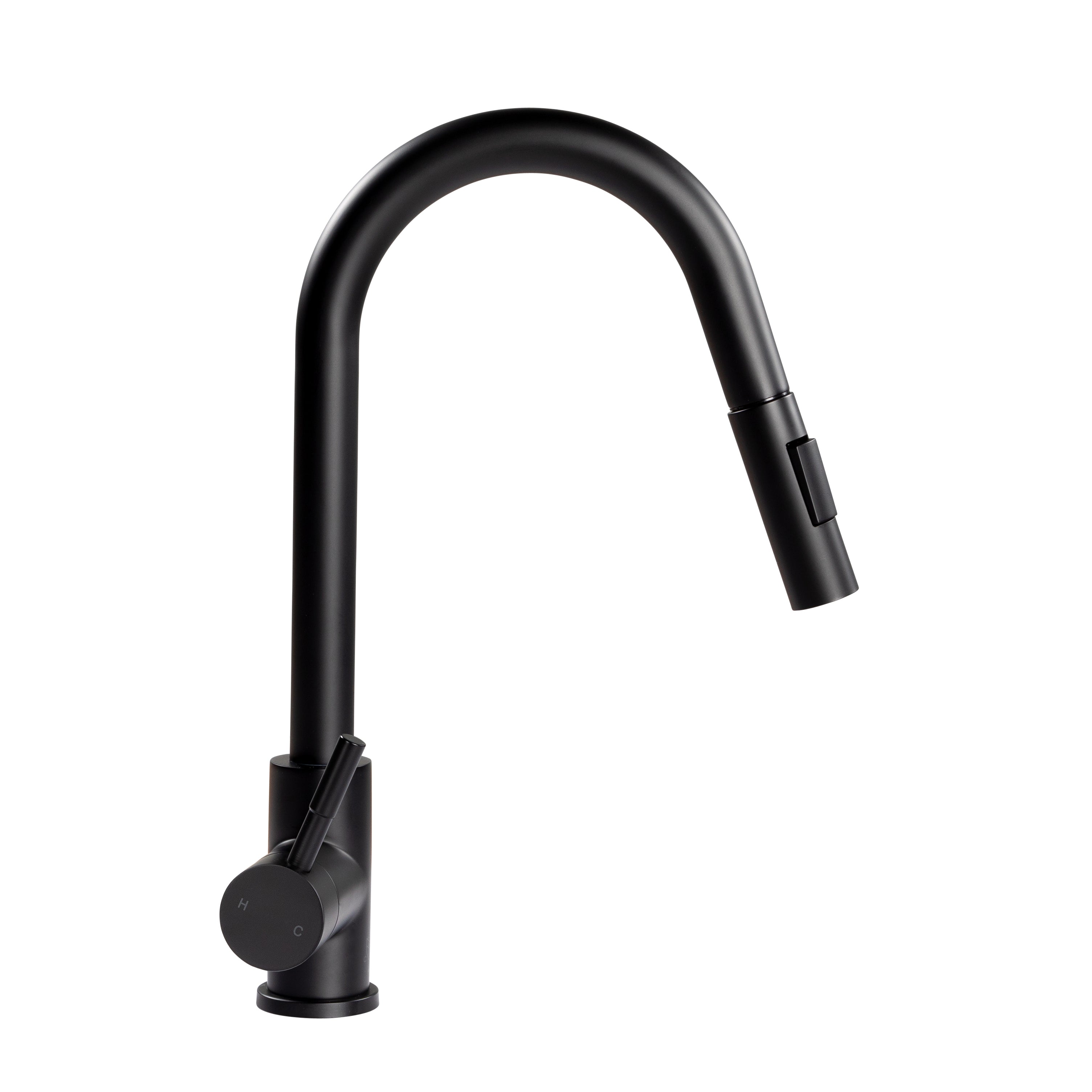 Lippert Flow Max Bullet Pull-Down Kitchen Faucet - Black Matte - Image 1