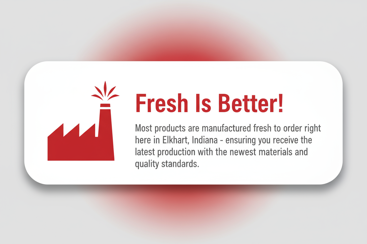 Fresh Is Better Badge - Red