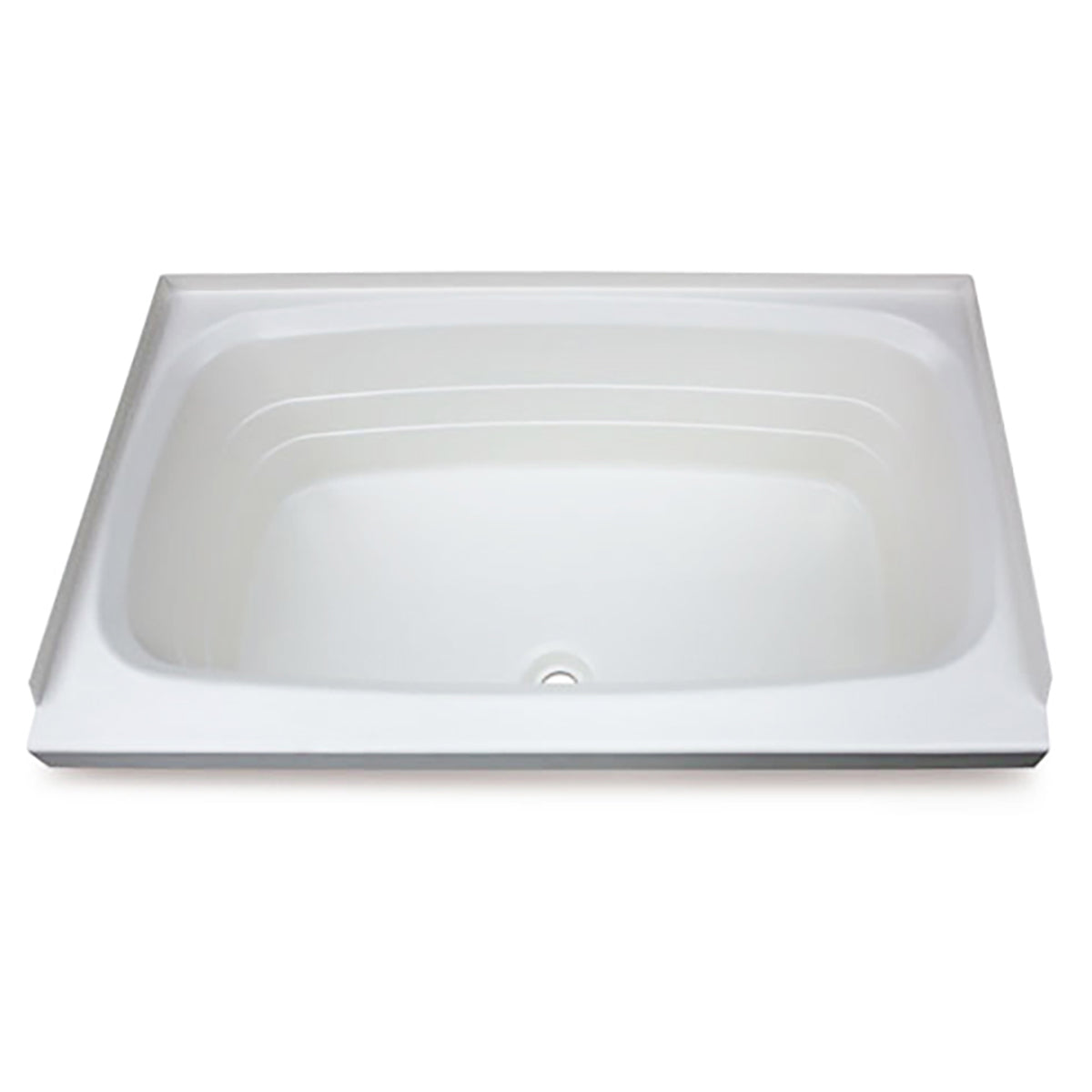 Lippert Bathtub With Center Drain - 24" X 38", White #W2438Cdspk - Image 1