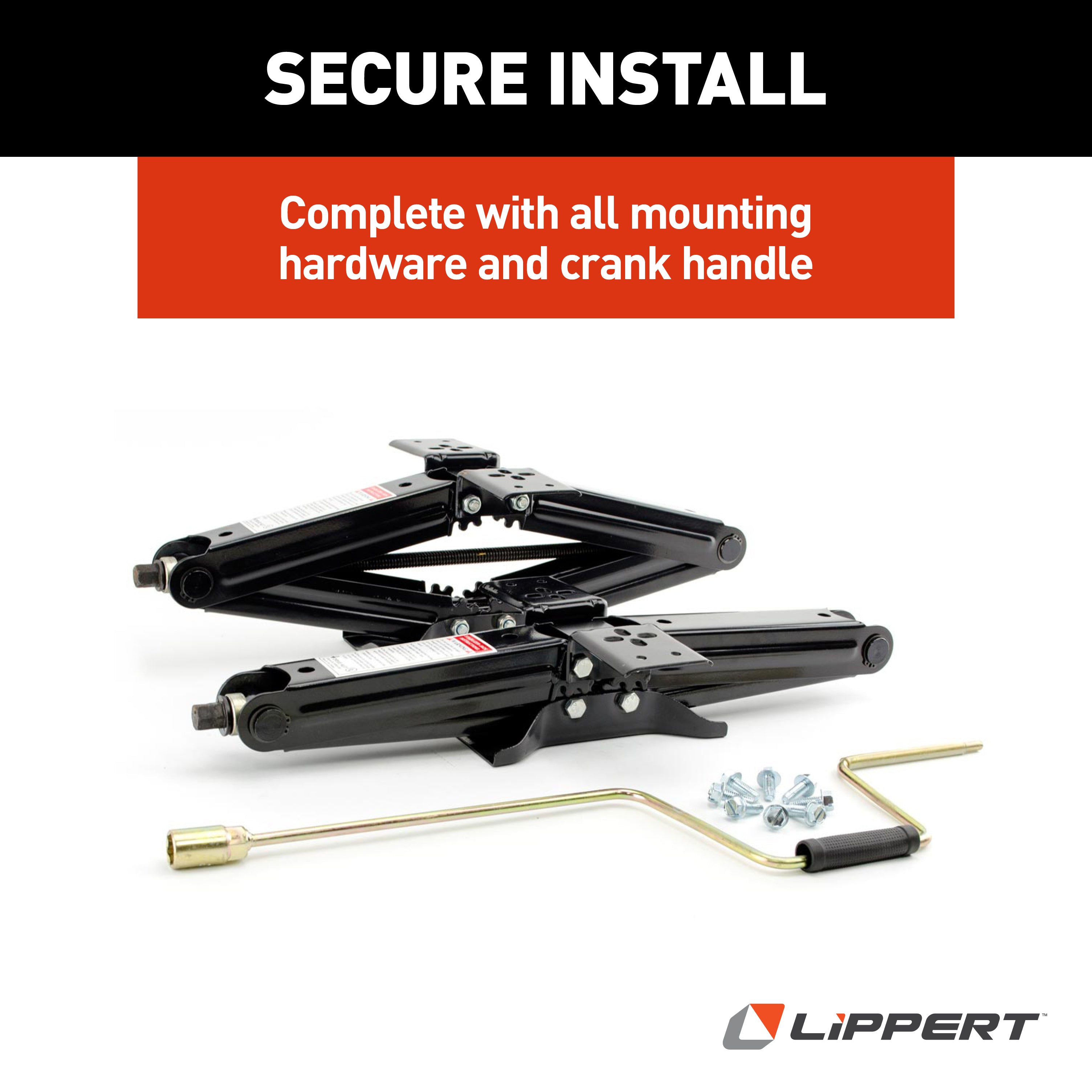 Lippert Manual Rv Scissor Jack Kit - 24" 5,000 Lbs. 2-Pack #285326 - Image 6