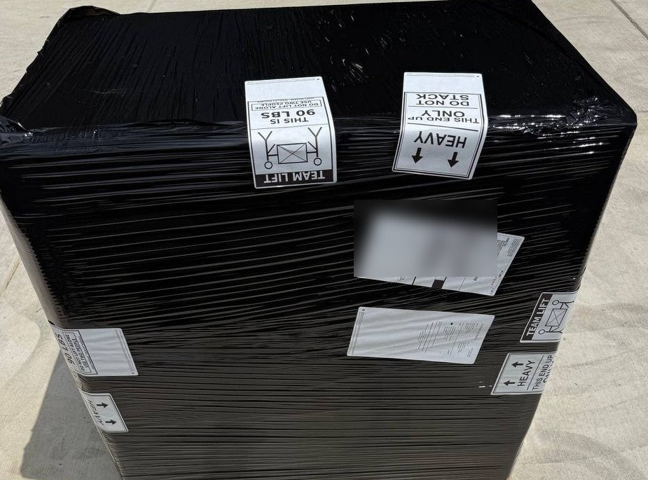 ERVP-protected packaging for a Furrion Chill Cube 18K RV air conditioner shipment