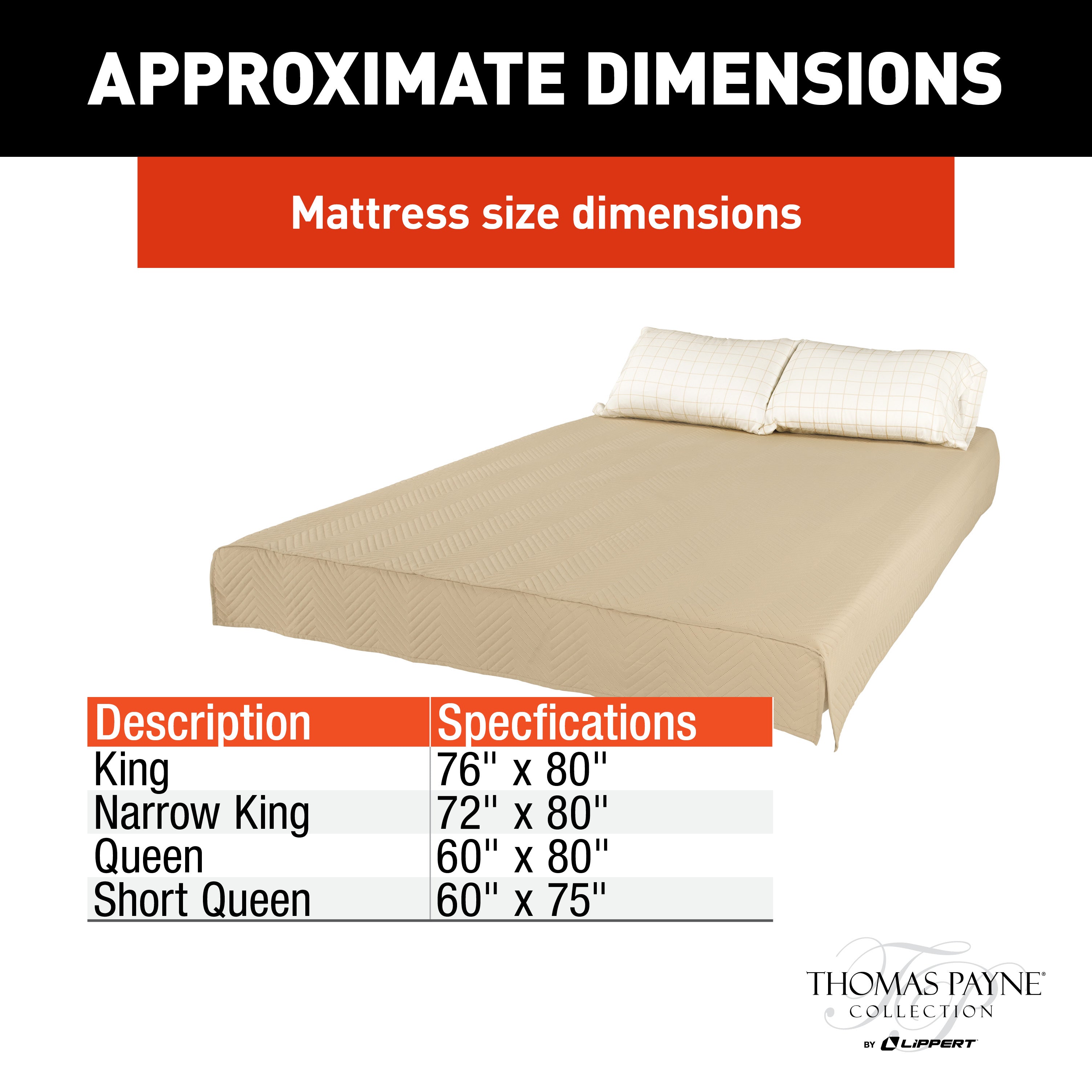 Thomas Payne Easy Zzzs Rv Bedding Set - Short Queen, Tan #2022107829 - Image 2