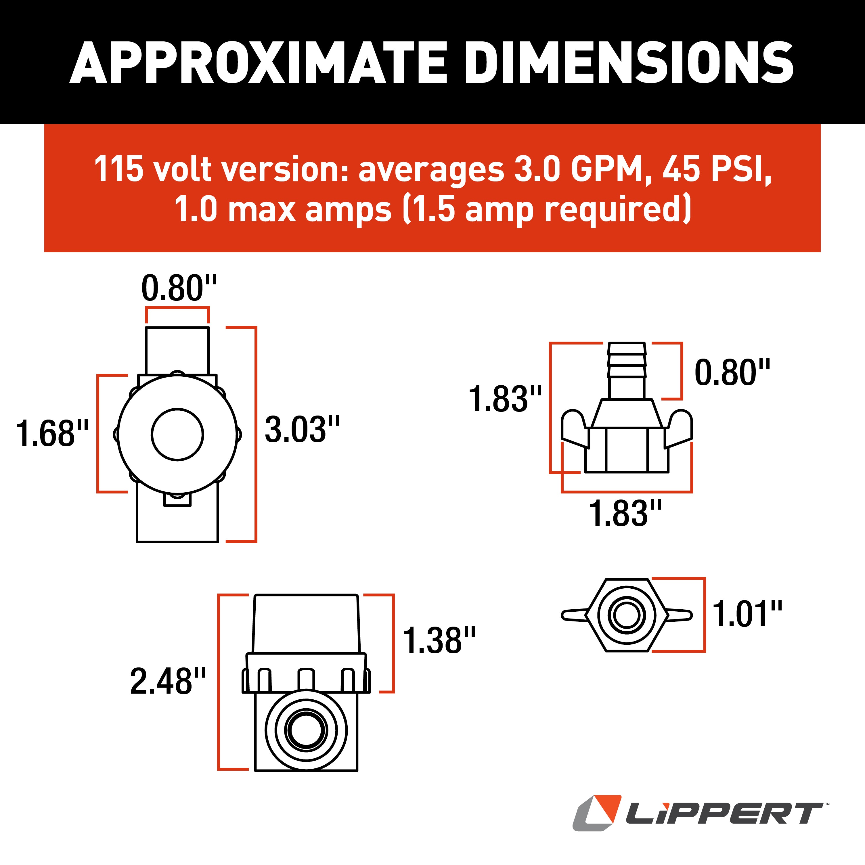 Lippert Flow Max Screen Filter & Connectors For Rv Water Pump - Image 3