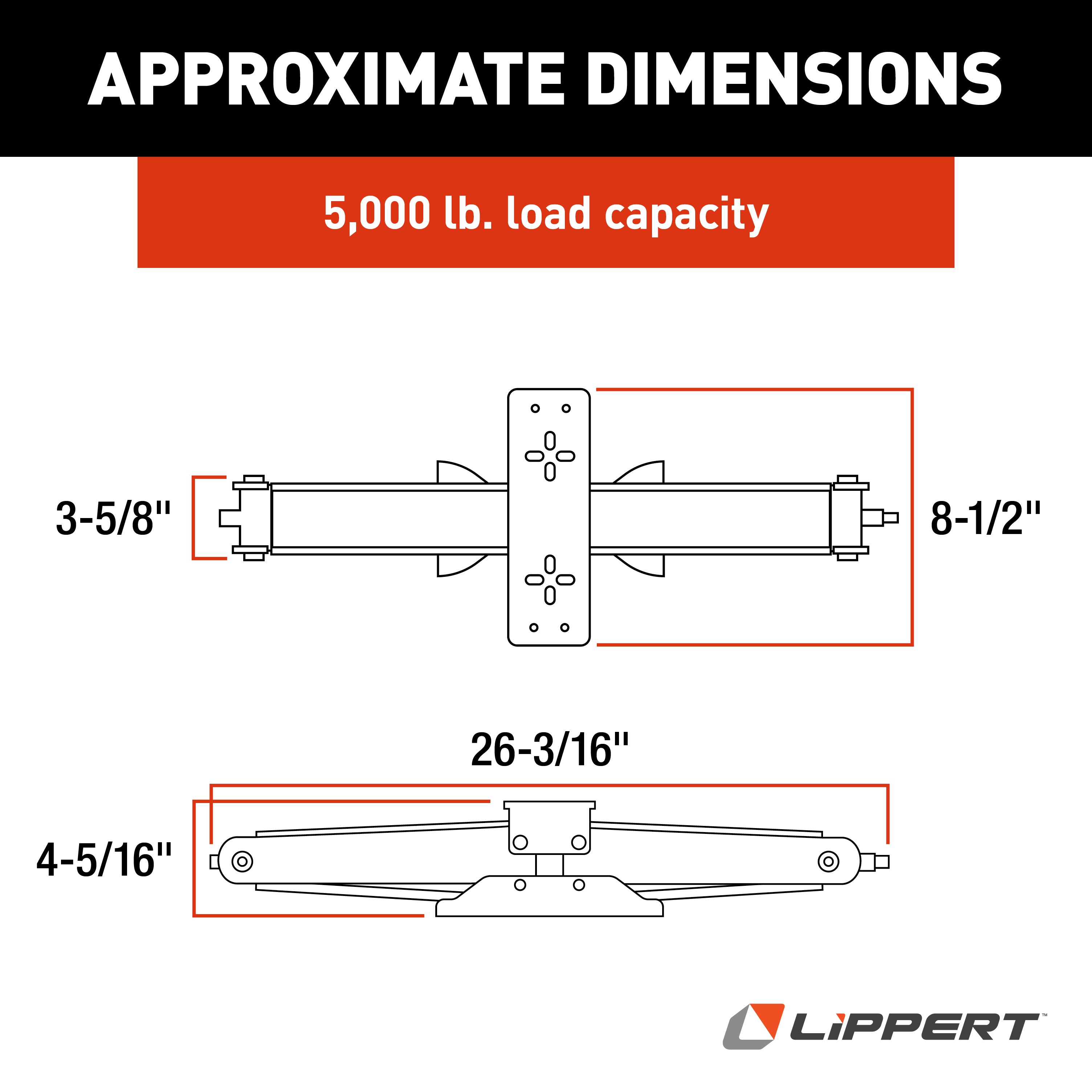 Lippert Manual Rv Scissor Jack Kit - 24" 5,000 Lbs. 2-Pack #285326 - Image 3