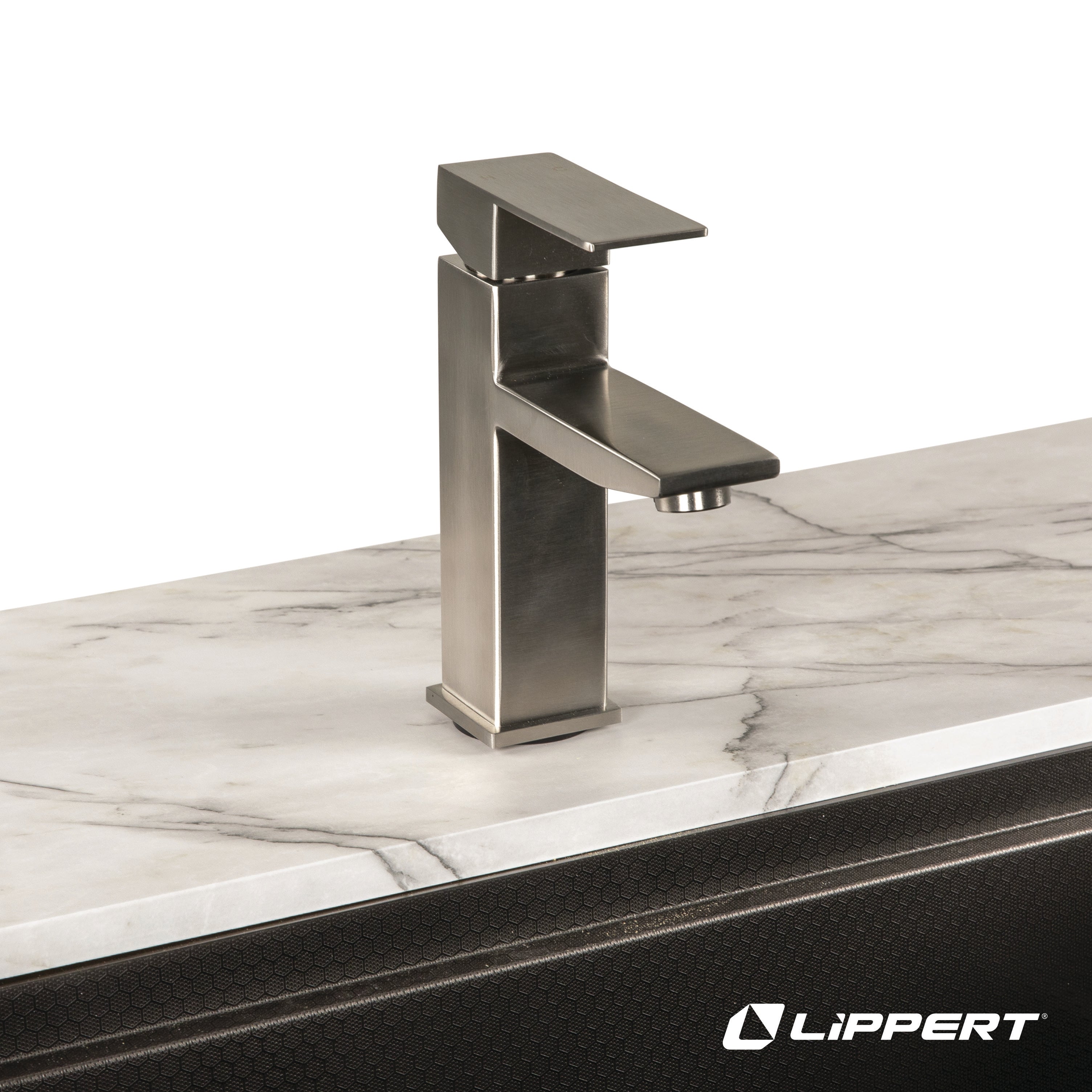 Lippert - Flow Max Square Bathroom Faucet - Stainless Steel #2024025311 - Image 7