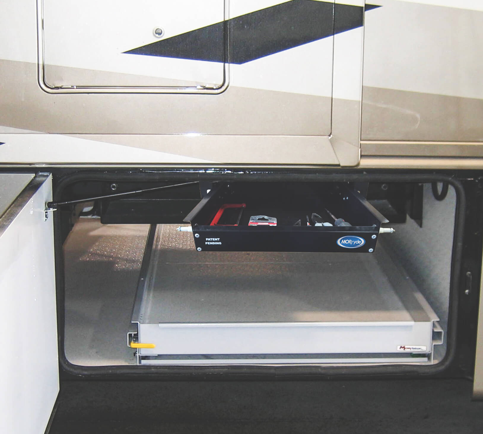 MORryde SP56-466 16.5" x 26.5" Hidden Storage Tray - RV Slide-Out Storage Solution