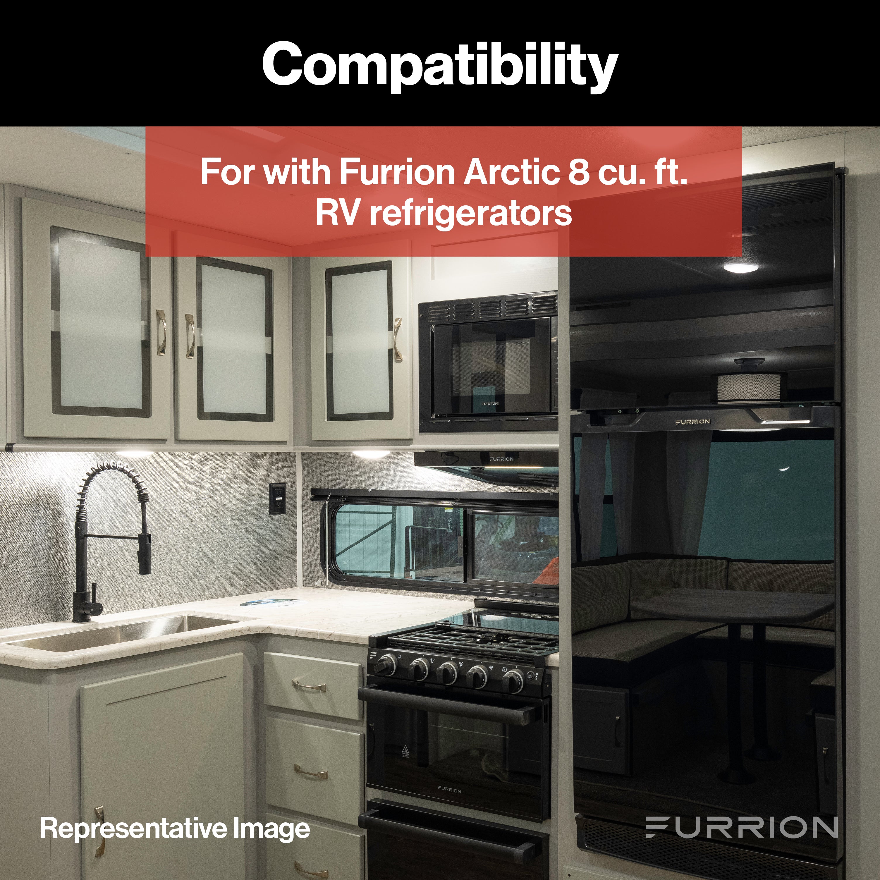 Furrion Replacement Stainless Steel Door Panels For Arctic 8 Cu. Ft. Refrigerator #C-Fcr08Dcgta-A01 - Image 3