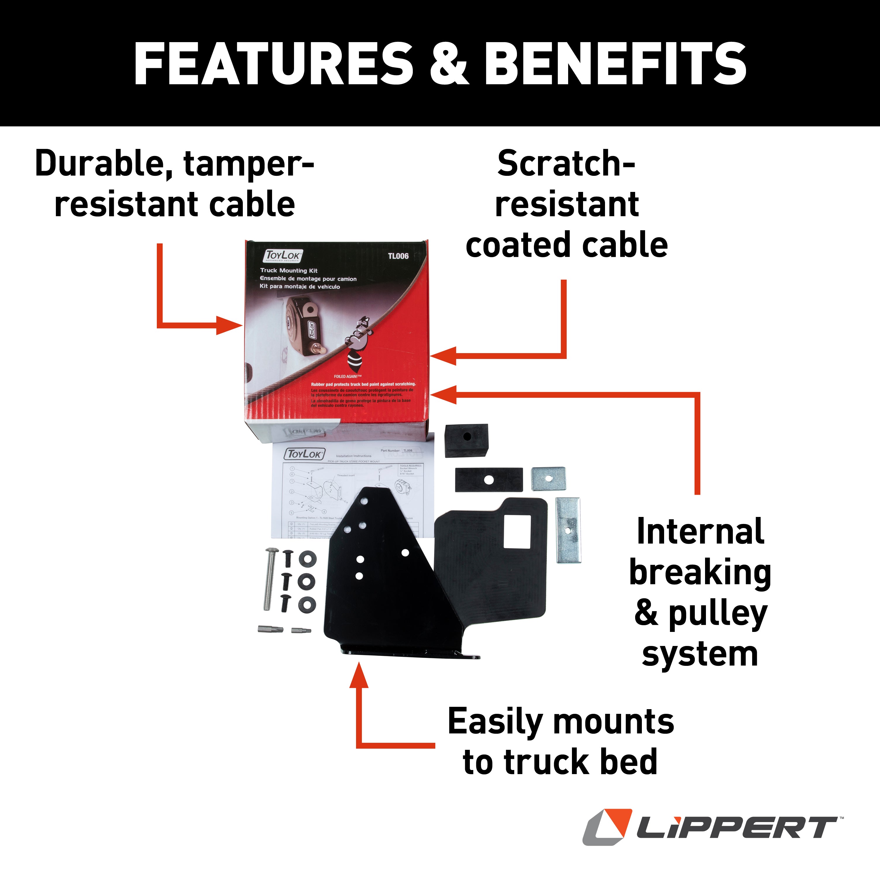 Lippert - Toylok Truck Bed Mounting Kit - Image 2