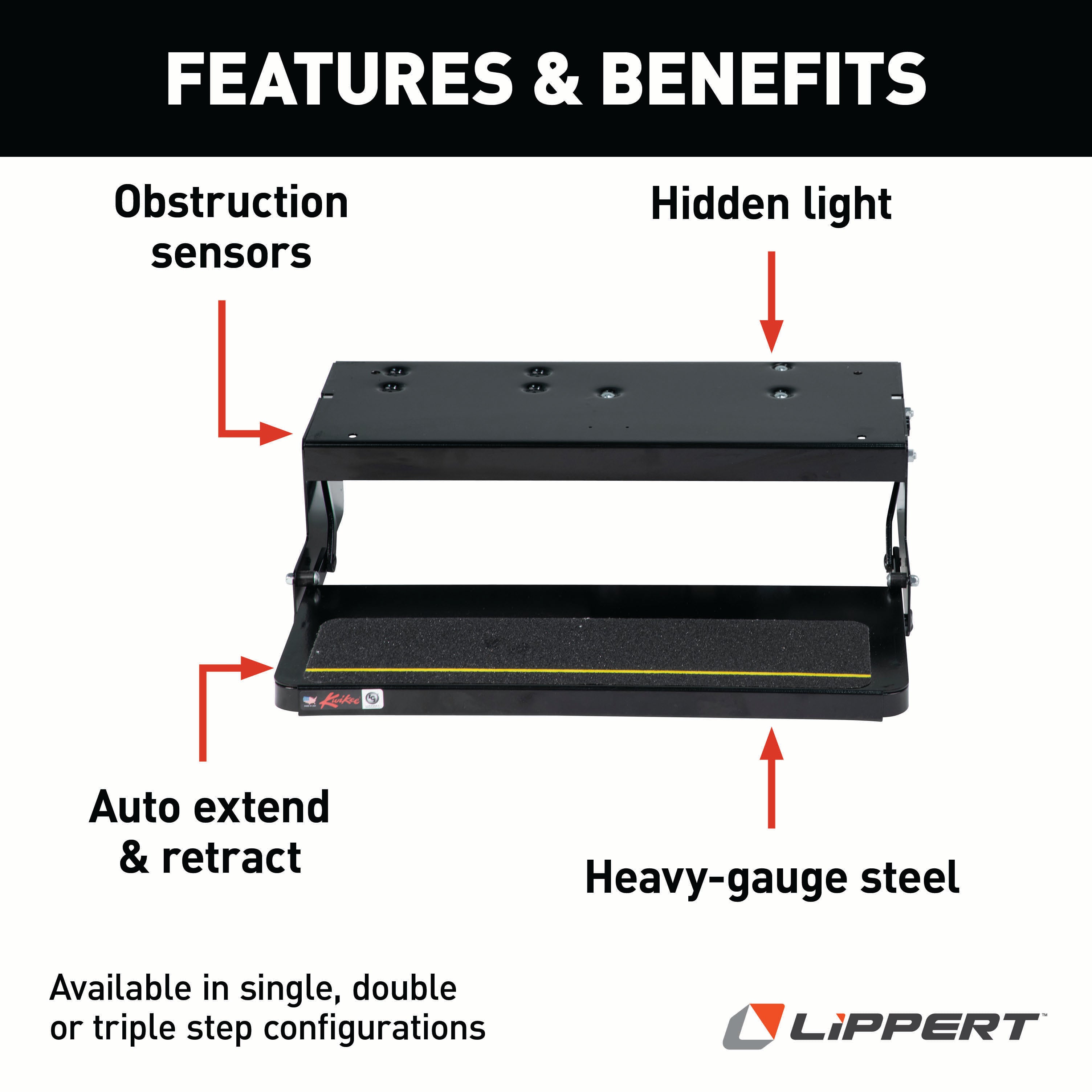 Lippert - 26 Series Step Assembly With Logic Control Unit And No Switch Kit - Image 3