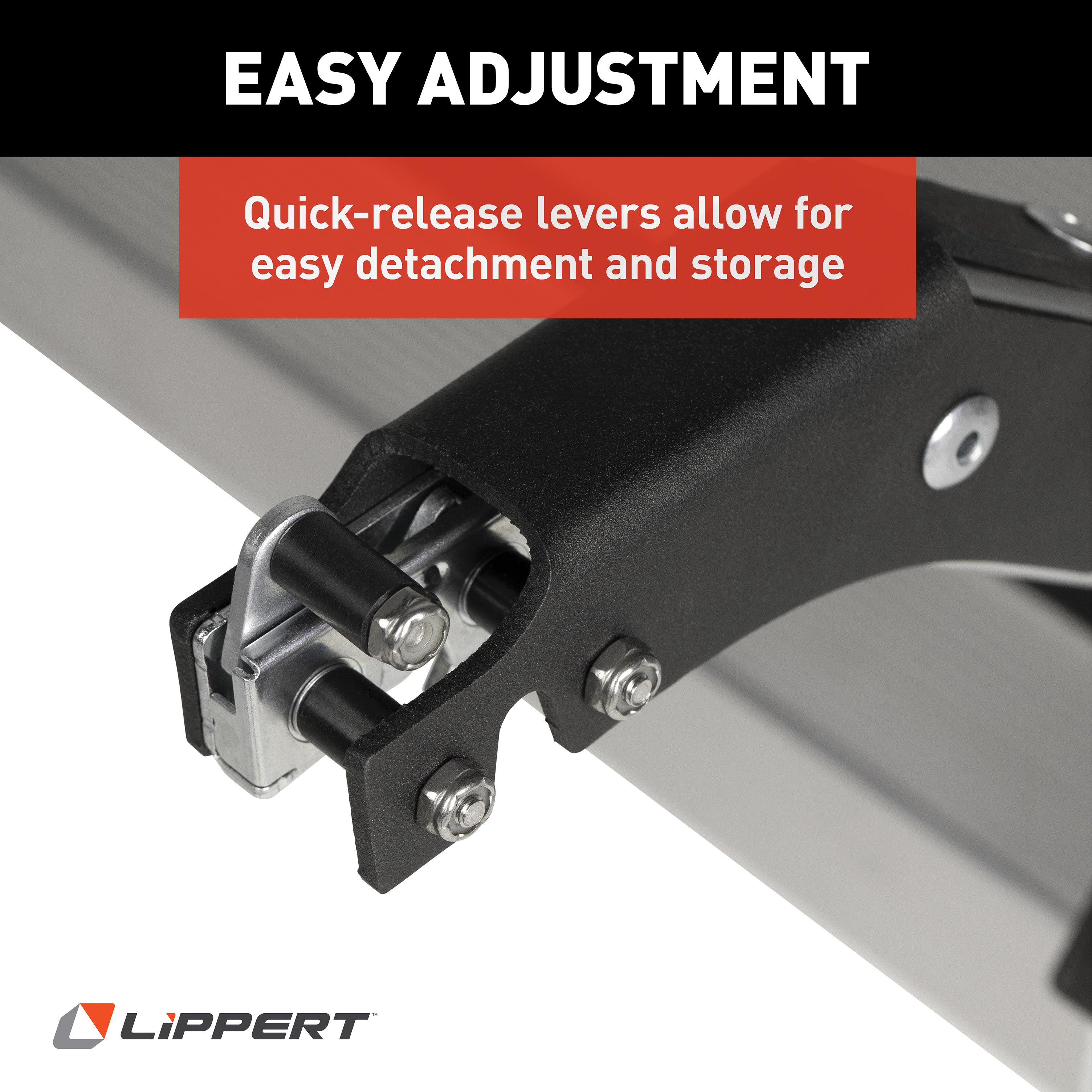 Lippert Victory Step Toy Hauler & Rv Patio Steps With Entry Assist Handrail - Triple - Image 6