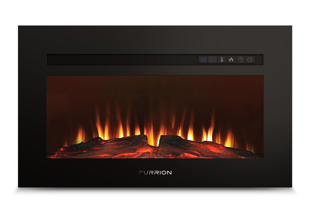 Furrion Built-In Electric Rv Fireplace - Wood Platform, 30" #Ff30Sw15A-Bl - Image 1