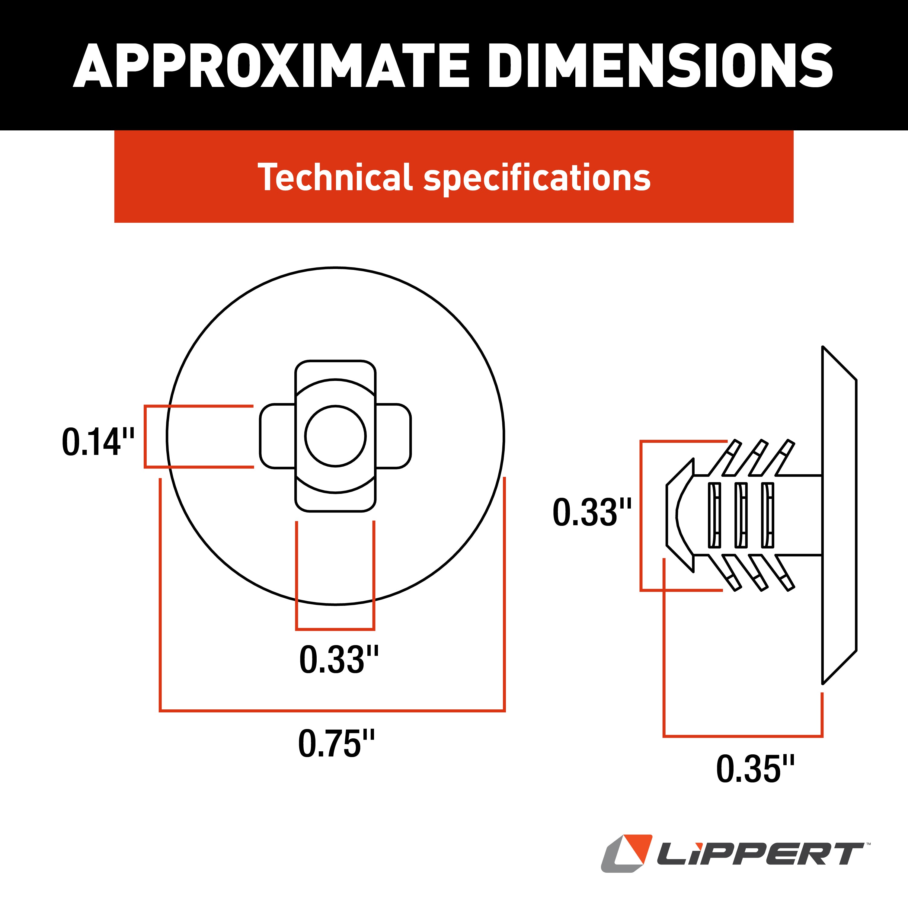 Lippert Rv Slide-Out Plastic Wear Tab #103480 - Image 2