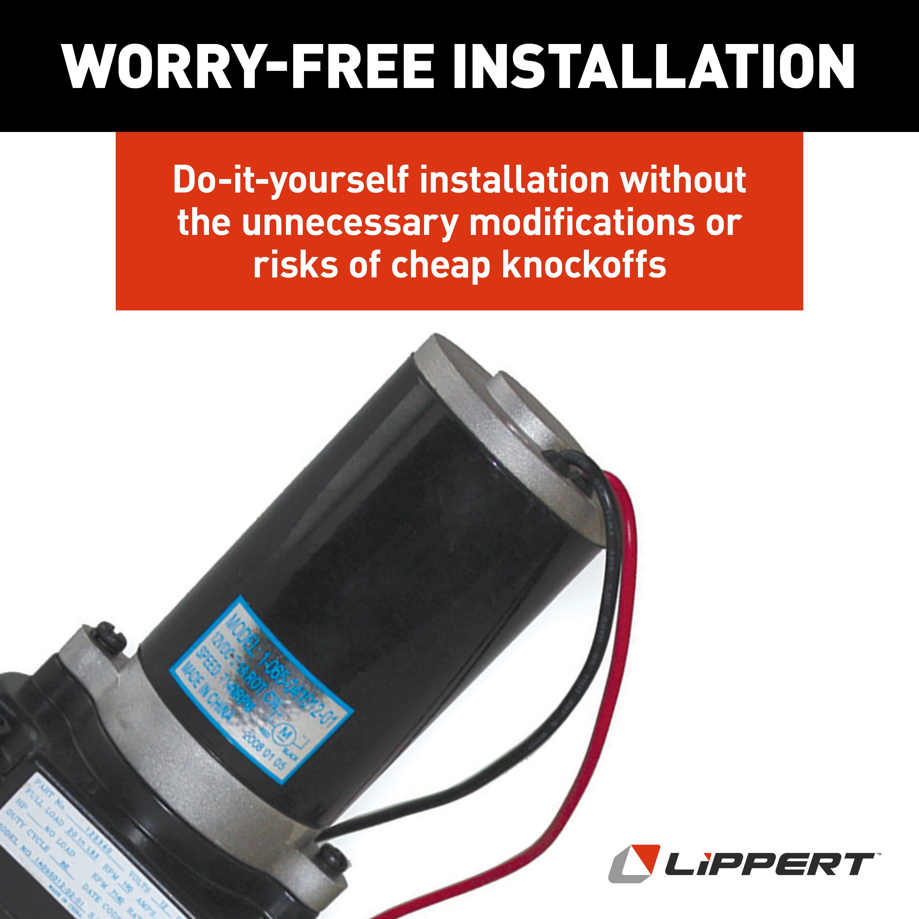 Lippert Replacement Tuson High-Speed Electric Rv Landing Gear Motor #141893 - Image 6