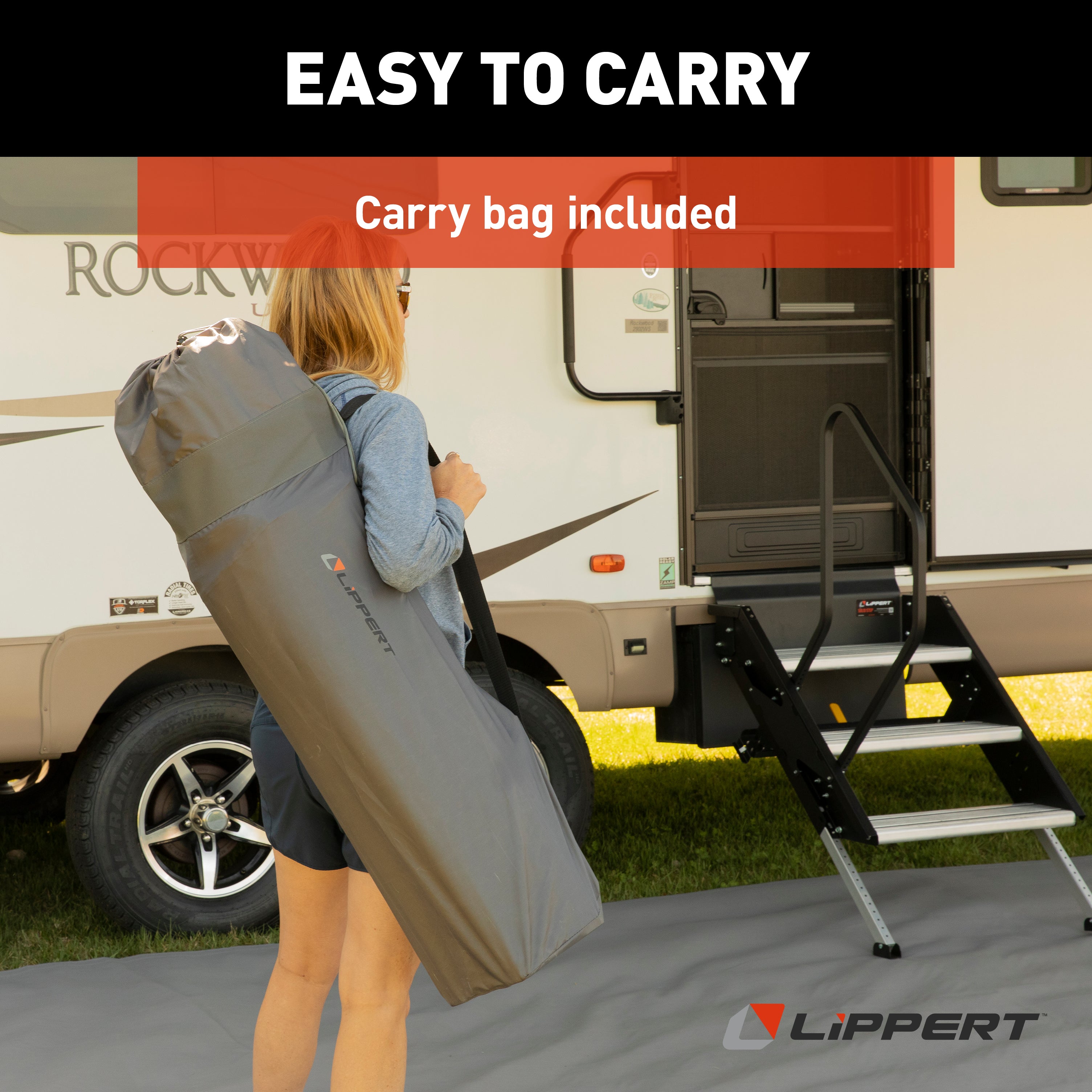 Lippert Campfire Deluxe Folding Chair - Dark Grey #2022114828 - Image 6