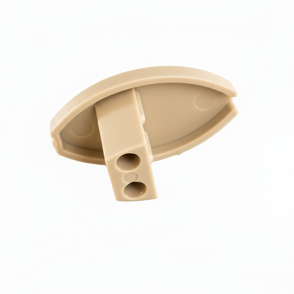 ISD End Caps for Roller Shade End Bar (Champagne) - OEM Replacement - RV Window Shade Parts