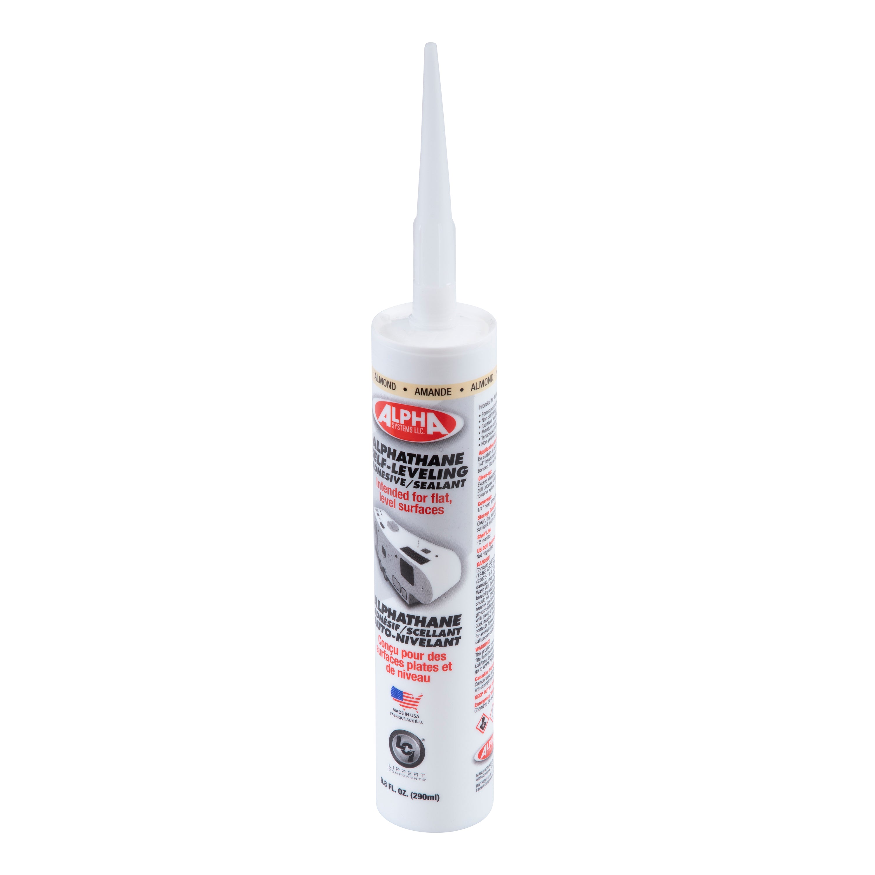 Alpha Systems - 5121 Alphathane 100% Solids Self-Leveling Sealant, Almond (9.8 Oz. Tube) - Image 5