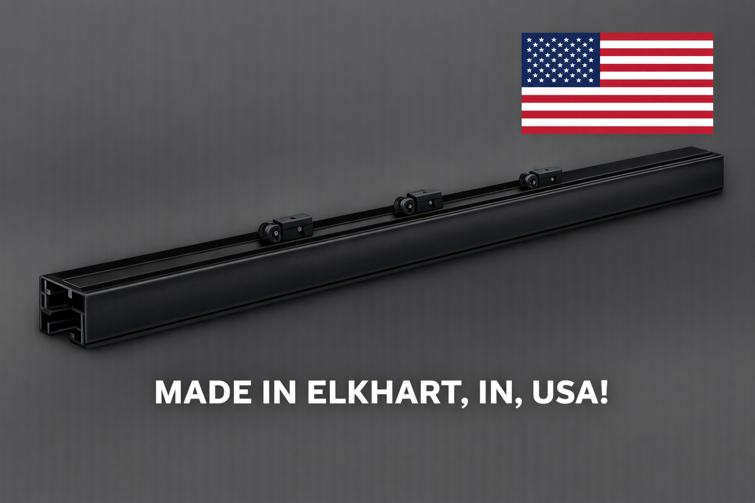 Irvine Shade - Replacement Top Rail for RV Shower Door - Platinum Finish - 60" Aluminum (Cut to Size)