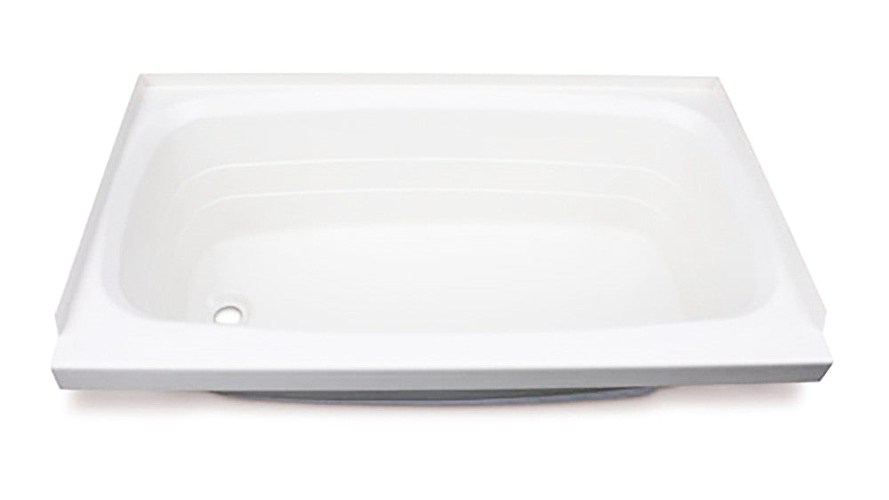 Lippert Bathtub With Left Drain - 24" X 46", White #W2446Lhspk - Image 1
