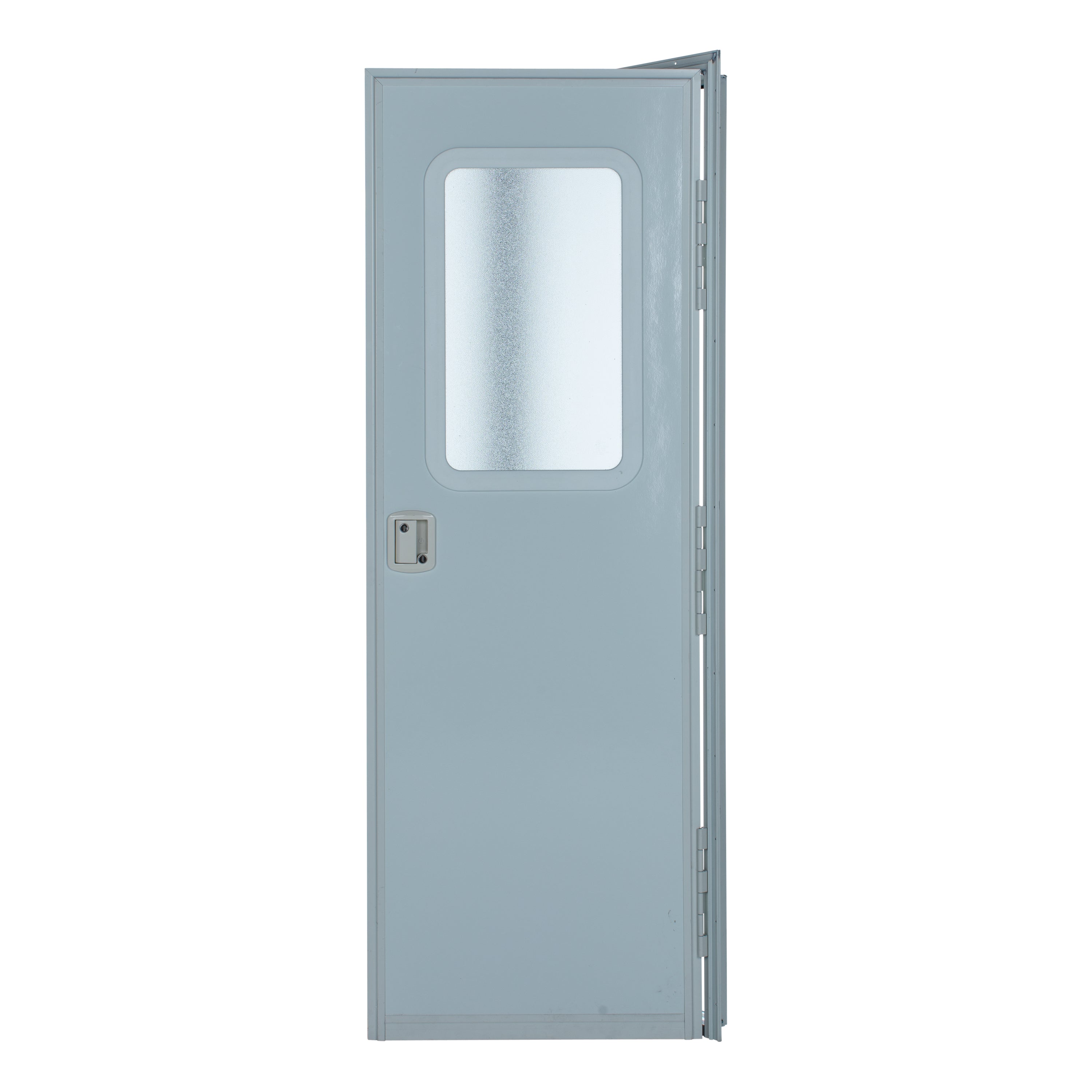 Lippert - Right Hinge Rv Square Entry Door With Screen Door - 36" X 72" (Polar White) - Image 1