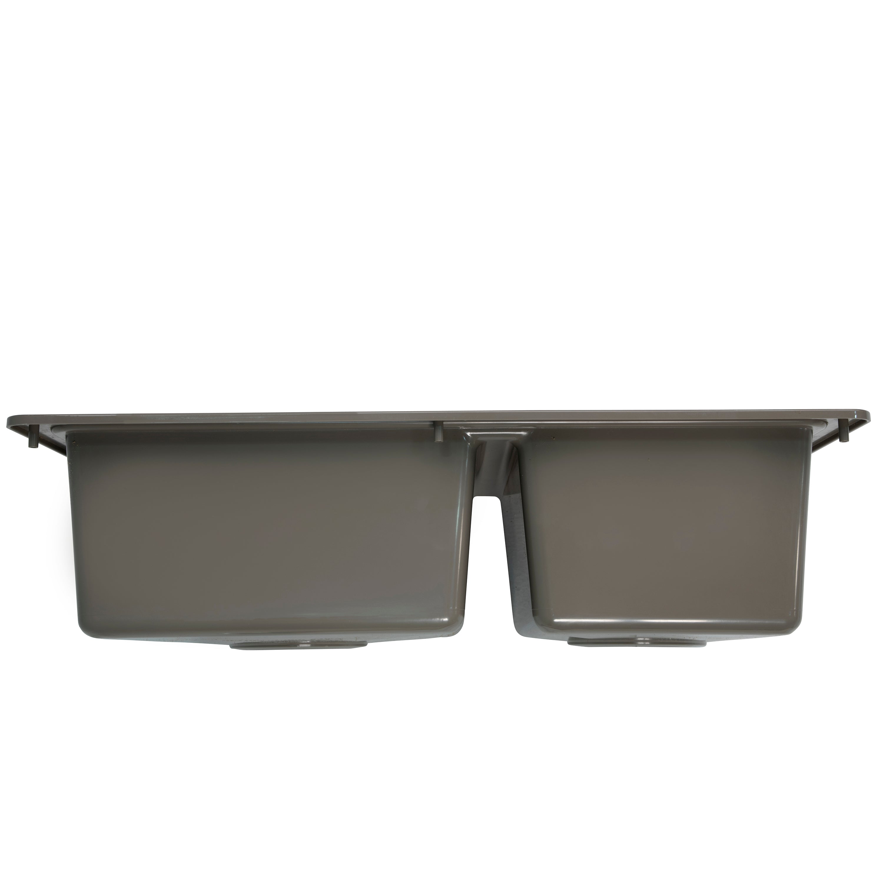 Lippert Rv Double Kitchen Galley Sink - 25" X 17" X 6.6" Stainless Steel Color Abs Plastic - Image 4