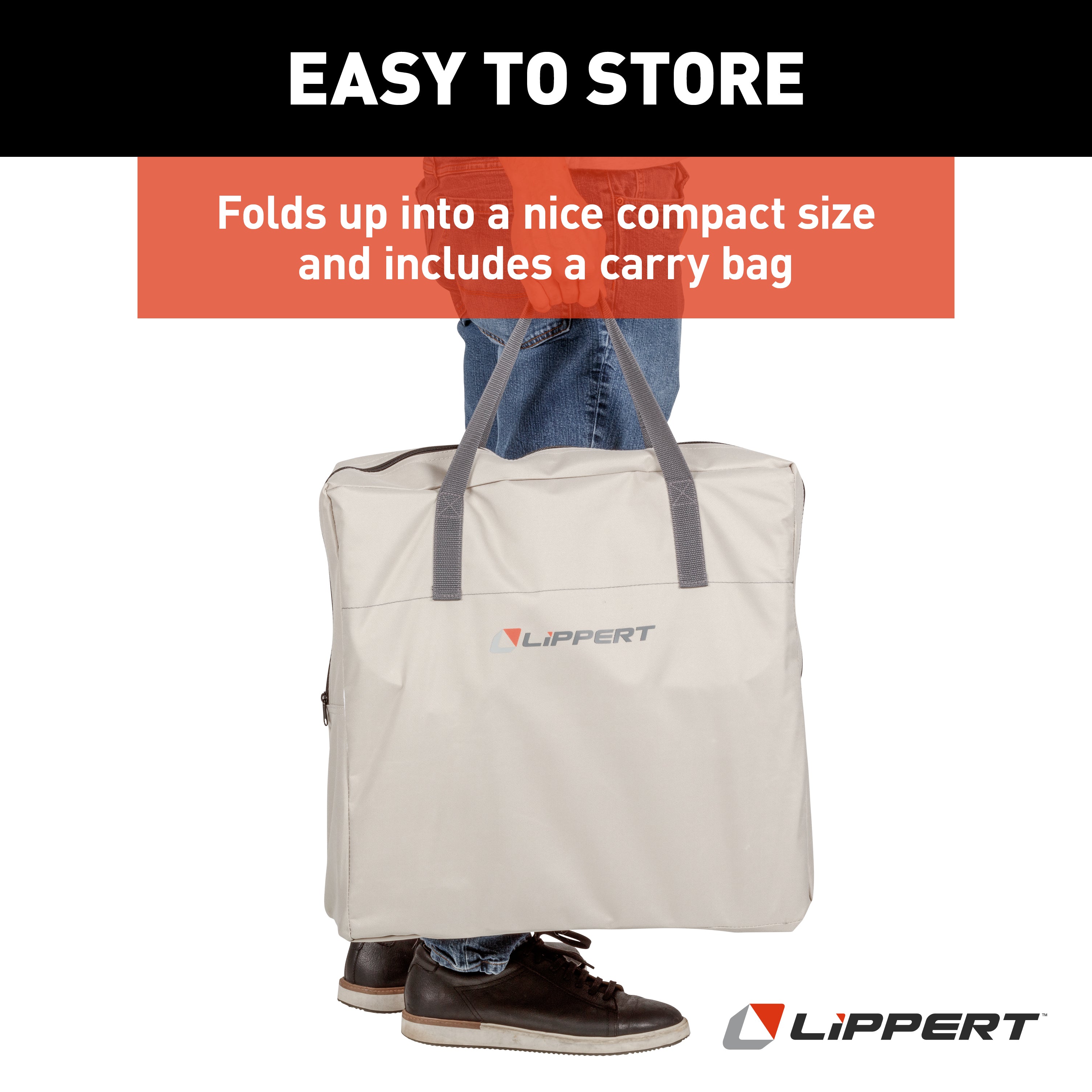 Lippert Scout Xl Director Chair With Side Table - Sand - Image 7