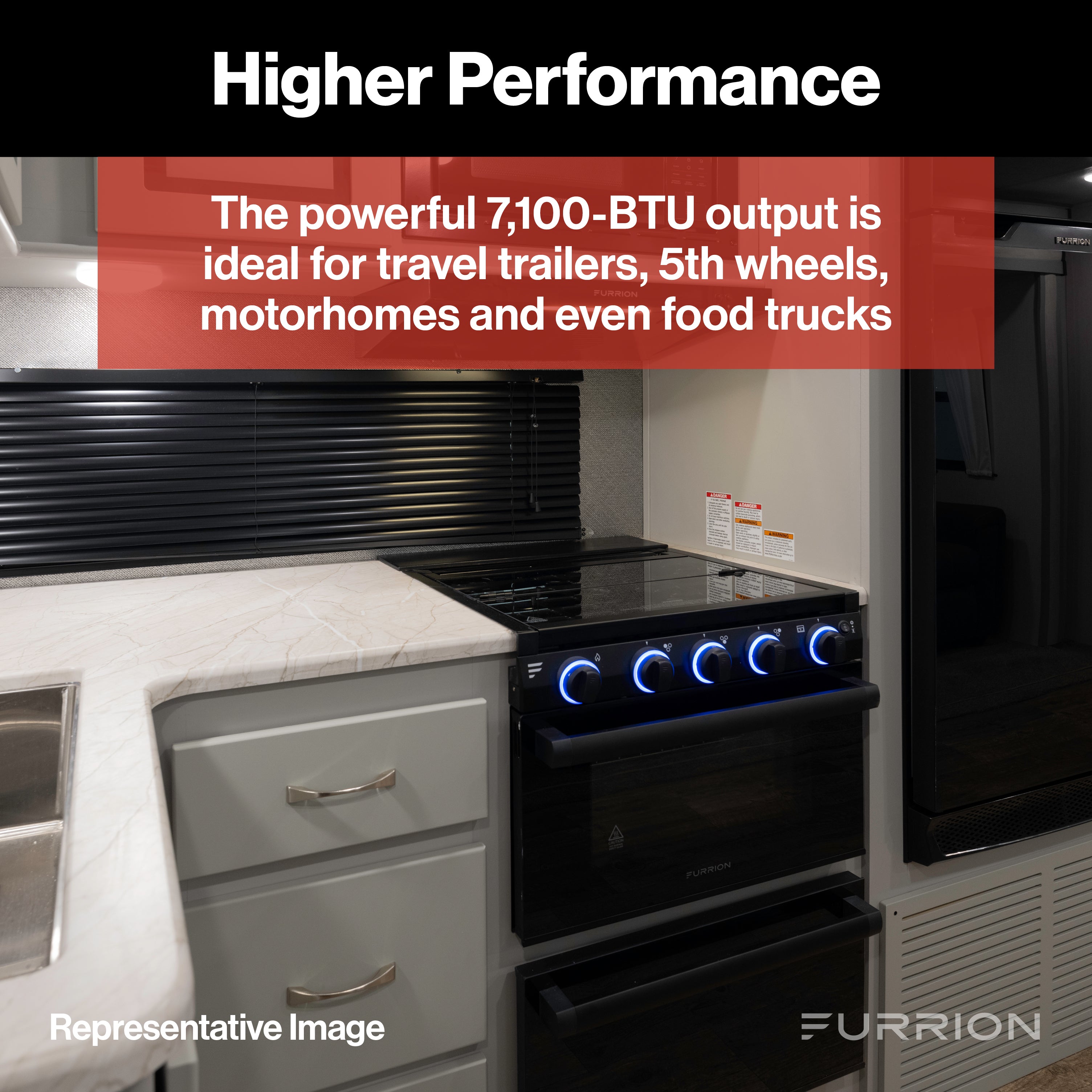 Furrion 2-In-1 Rv Gas Range Oven - 21" Stainless Steel #Fgr21G3A1-Sg - Image 8