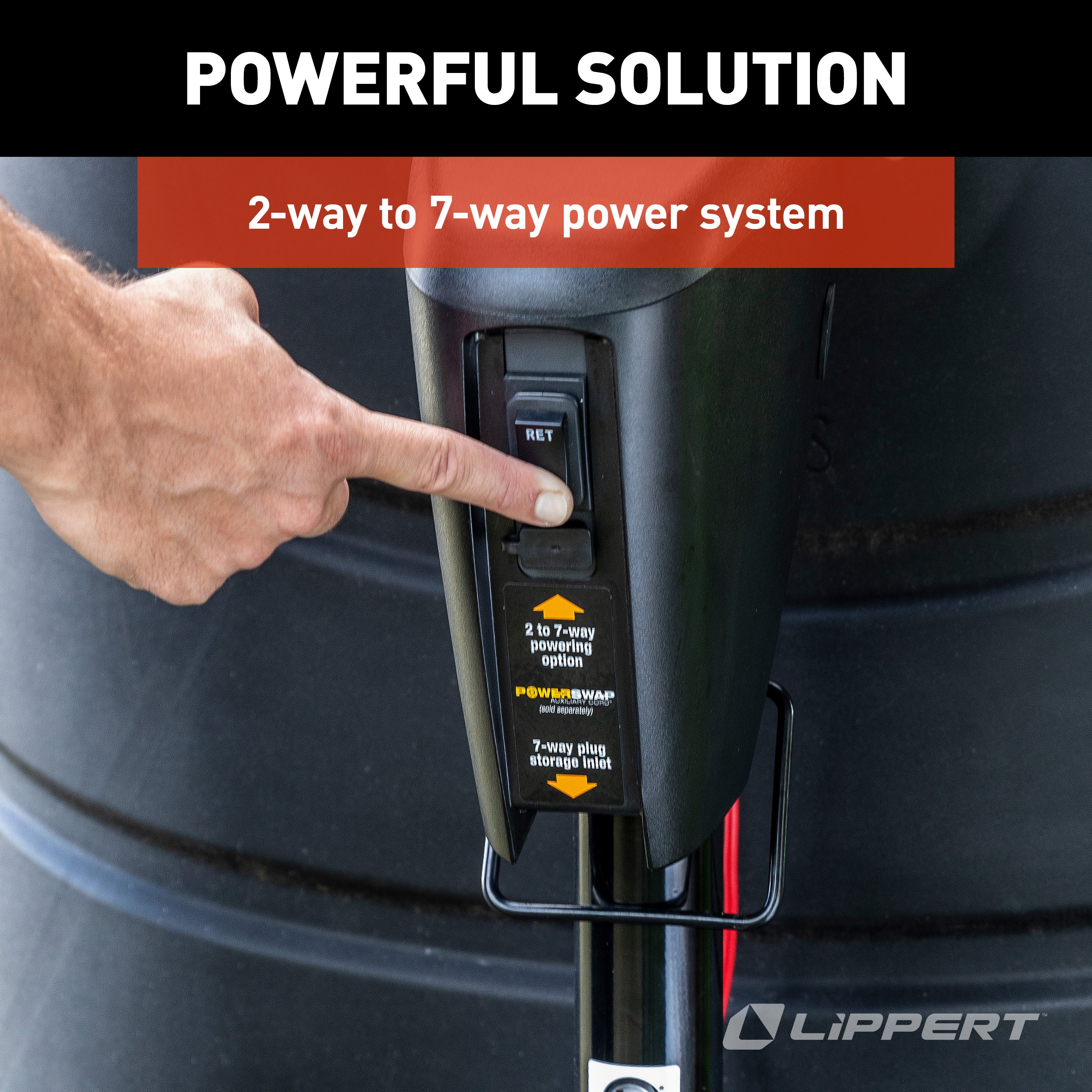 Lippert Power Stance Electric Trailer Tongue Jack - 3,500 Lbs. #813748 - Image 4