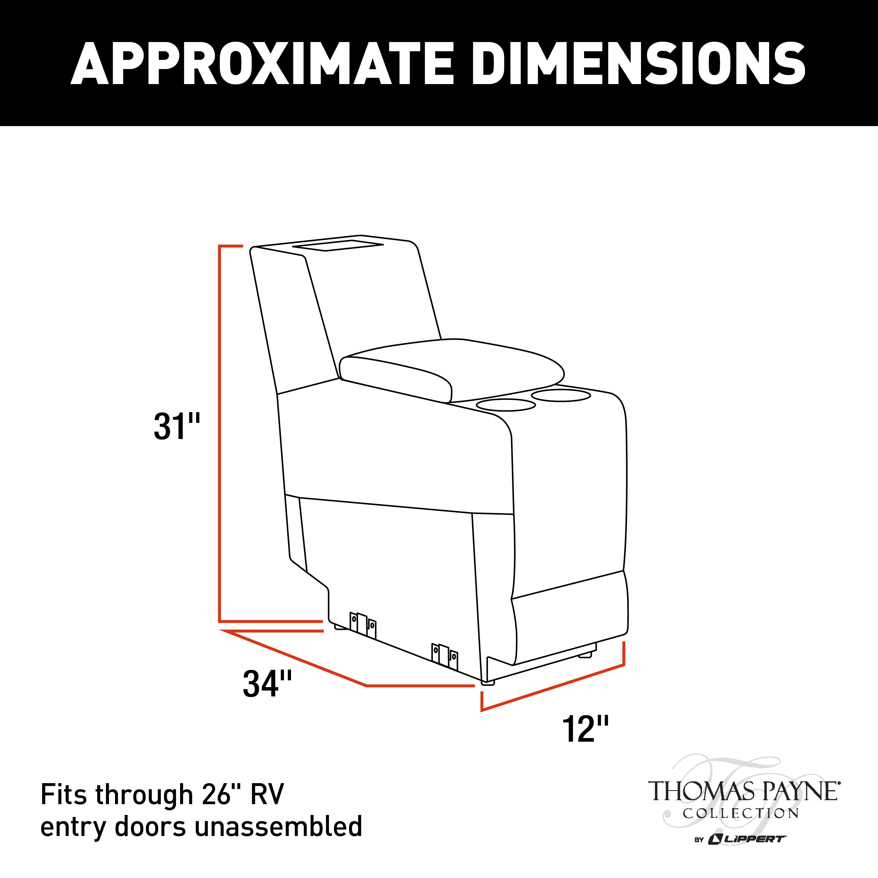 Thomas Payne Seismic Series Rv Theater Seating Center Console - Norlina #2020129339 - Image 2