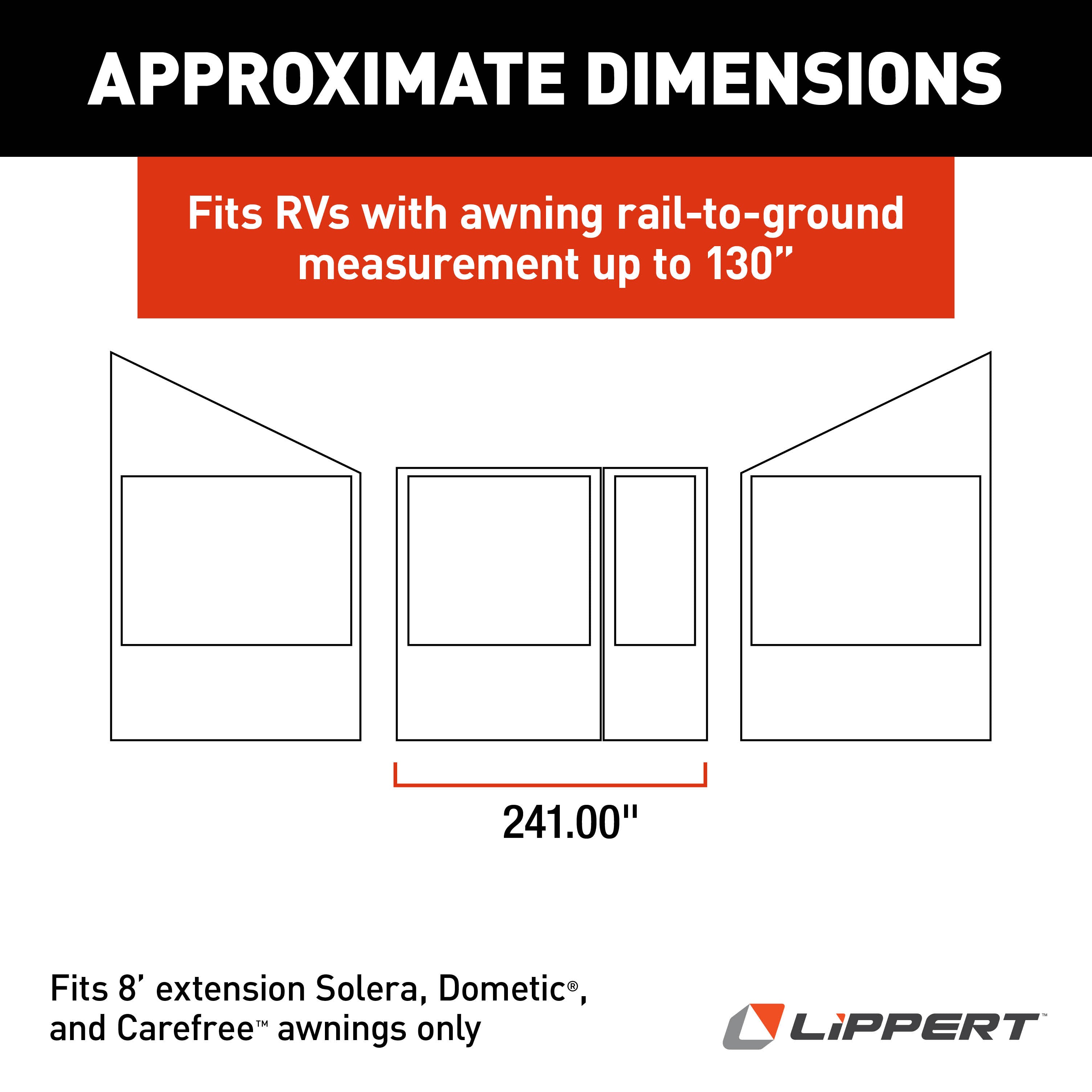 Solera Family Room Rv Awning Screen Room - 21' #362236 - Image 3