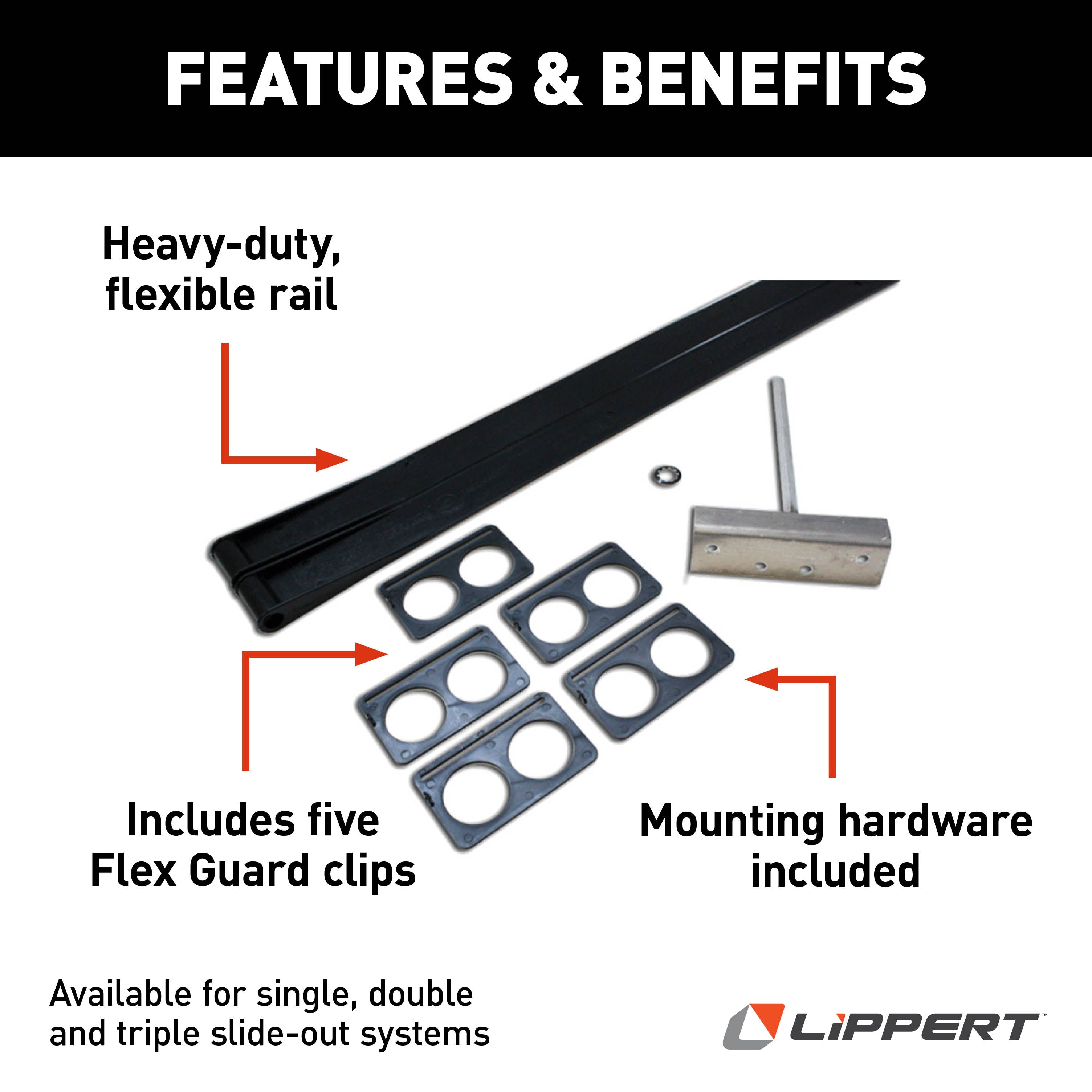 Lippert Rv Slide-Out Flex Guard Double Kit With Hardware #1346281 - Image 2