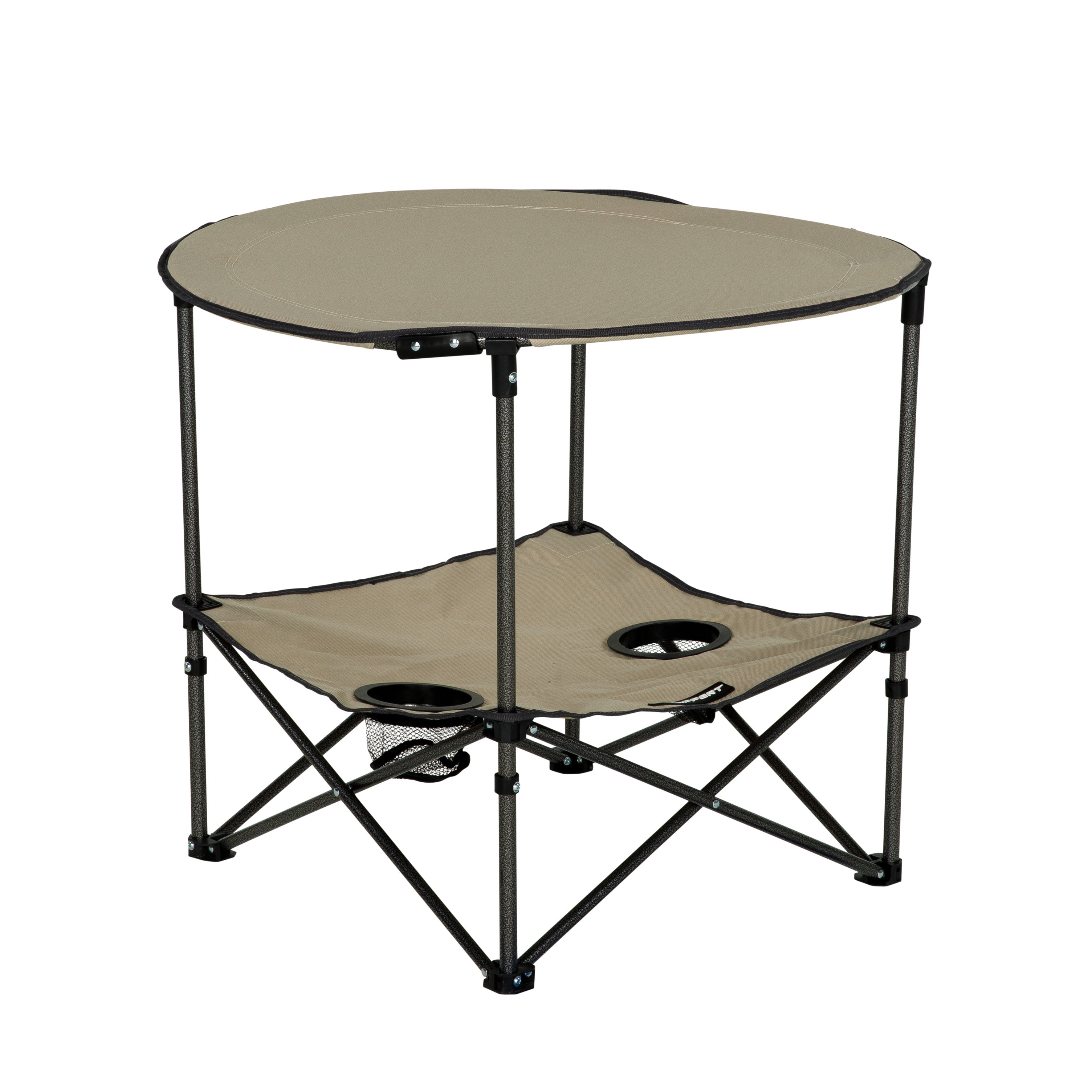Lippert Two-Tier Folding Camping Table - Sand #2023053721 - Image 1
