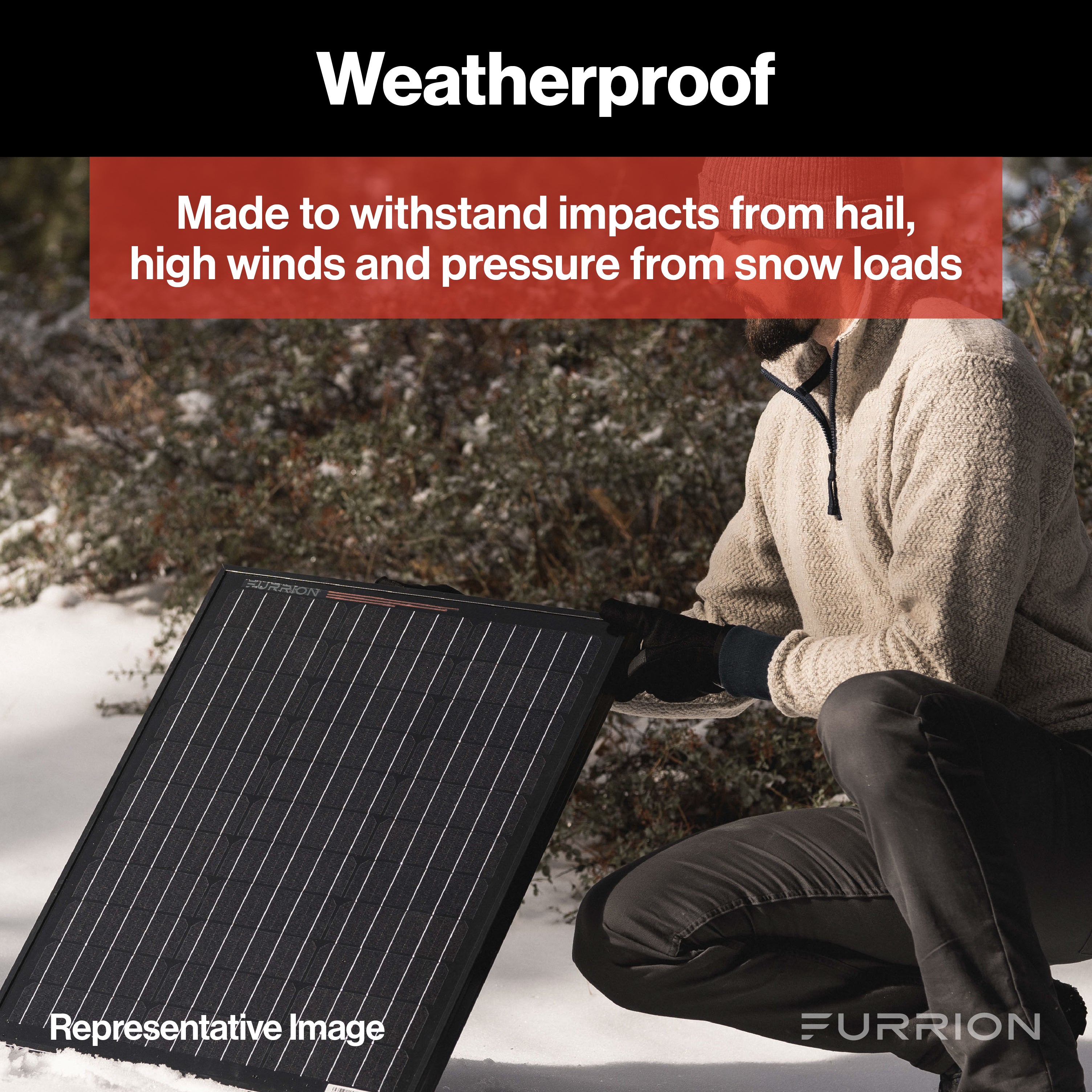 Furrion 100W Rv Solar Battery Maintainer #Fsfp10Mat-Bl - Image 5