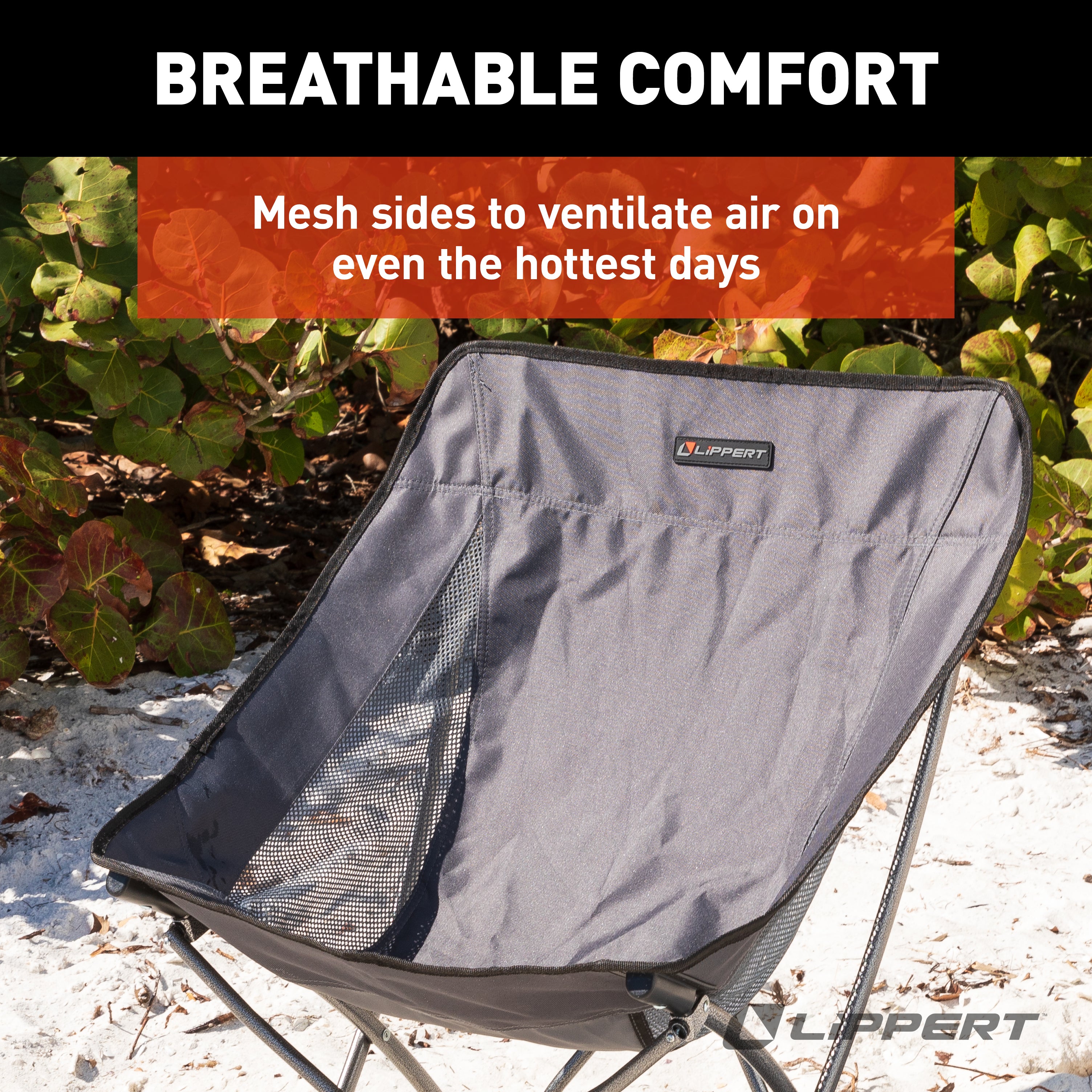 Lippert Baja Compact Camping Chair - Dark Grey - Image 4