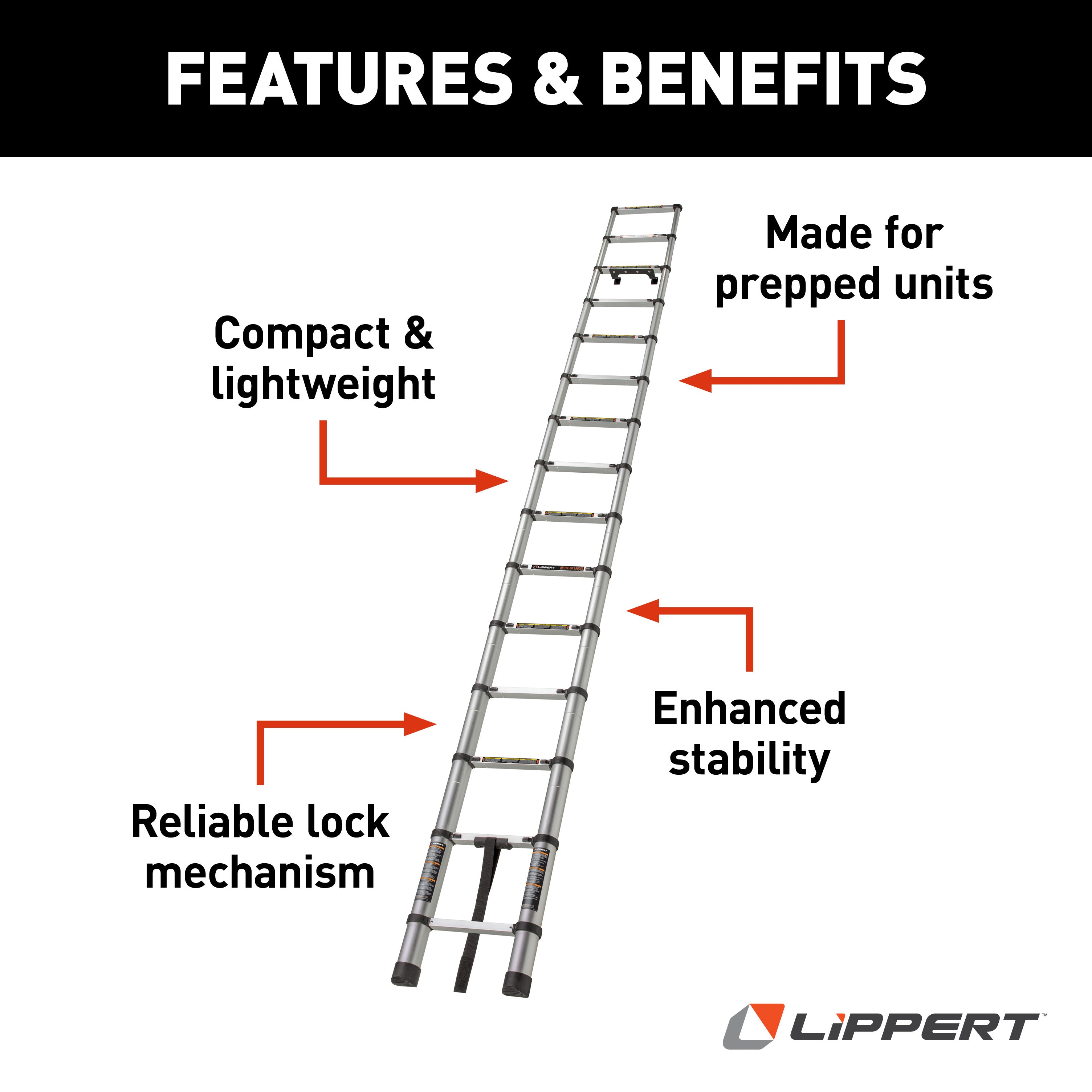 Lippert On-The-Go Ladder - 14.5' #2021126697 - Image 3