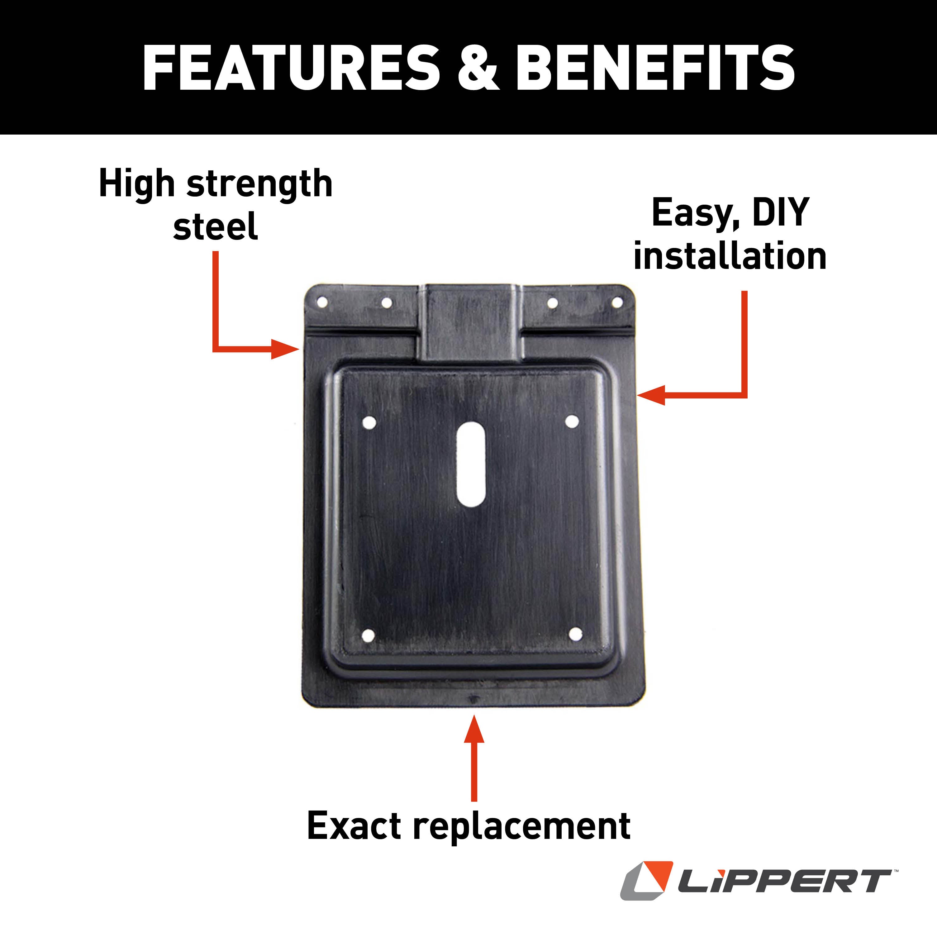 Lippert Rv Baggage Door Mounting Plate - Nylon #227099 - Image 3