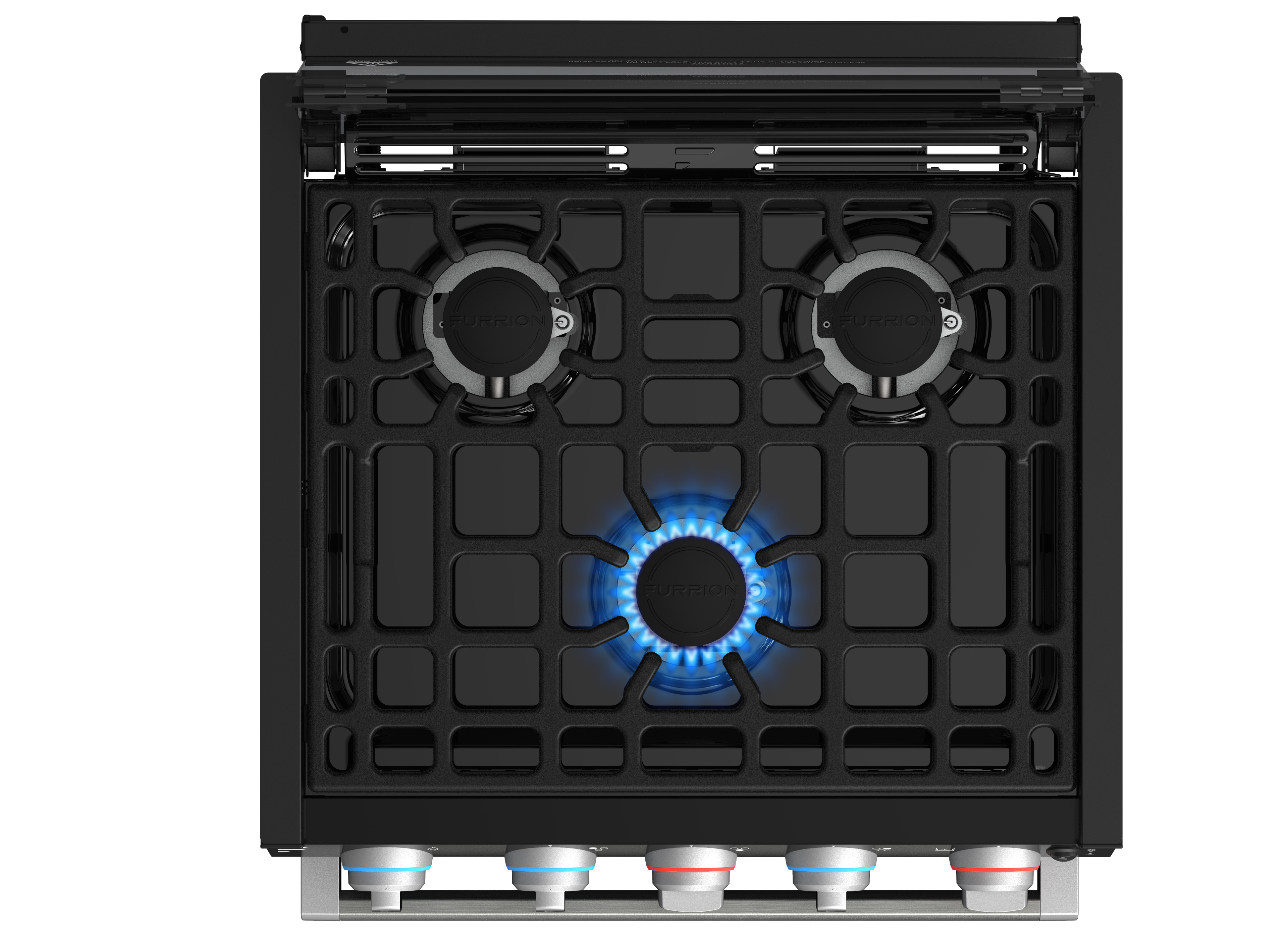 Furrion 2-In-1 Rv Gas Range Oven - 21" Black With Stainless Steel Handles #Fgr21G3A2-Bg - Image 2