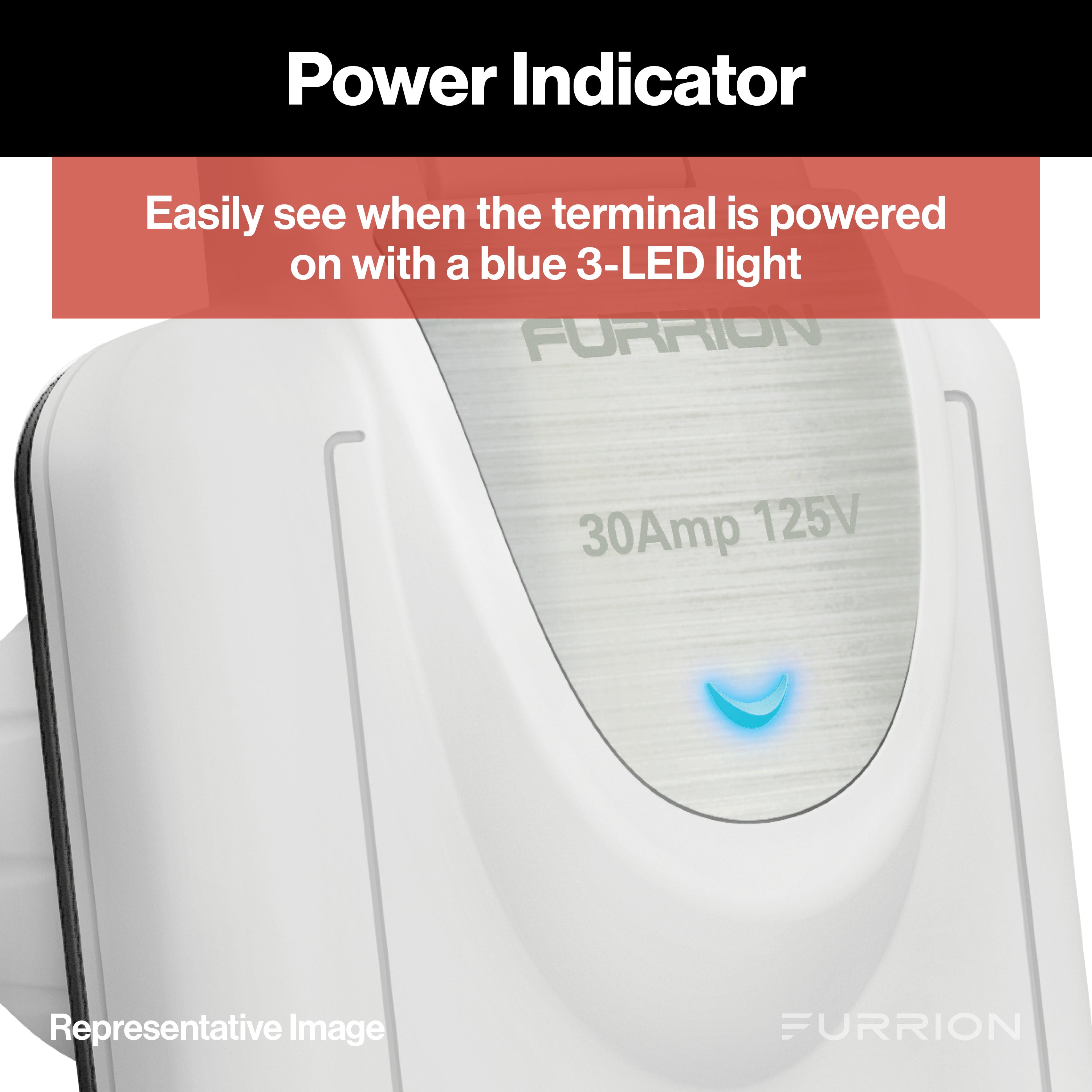 Furrion Powersmart Inlet - 30A, 125/250V, White #F30Its-Ps-Am - Image 2