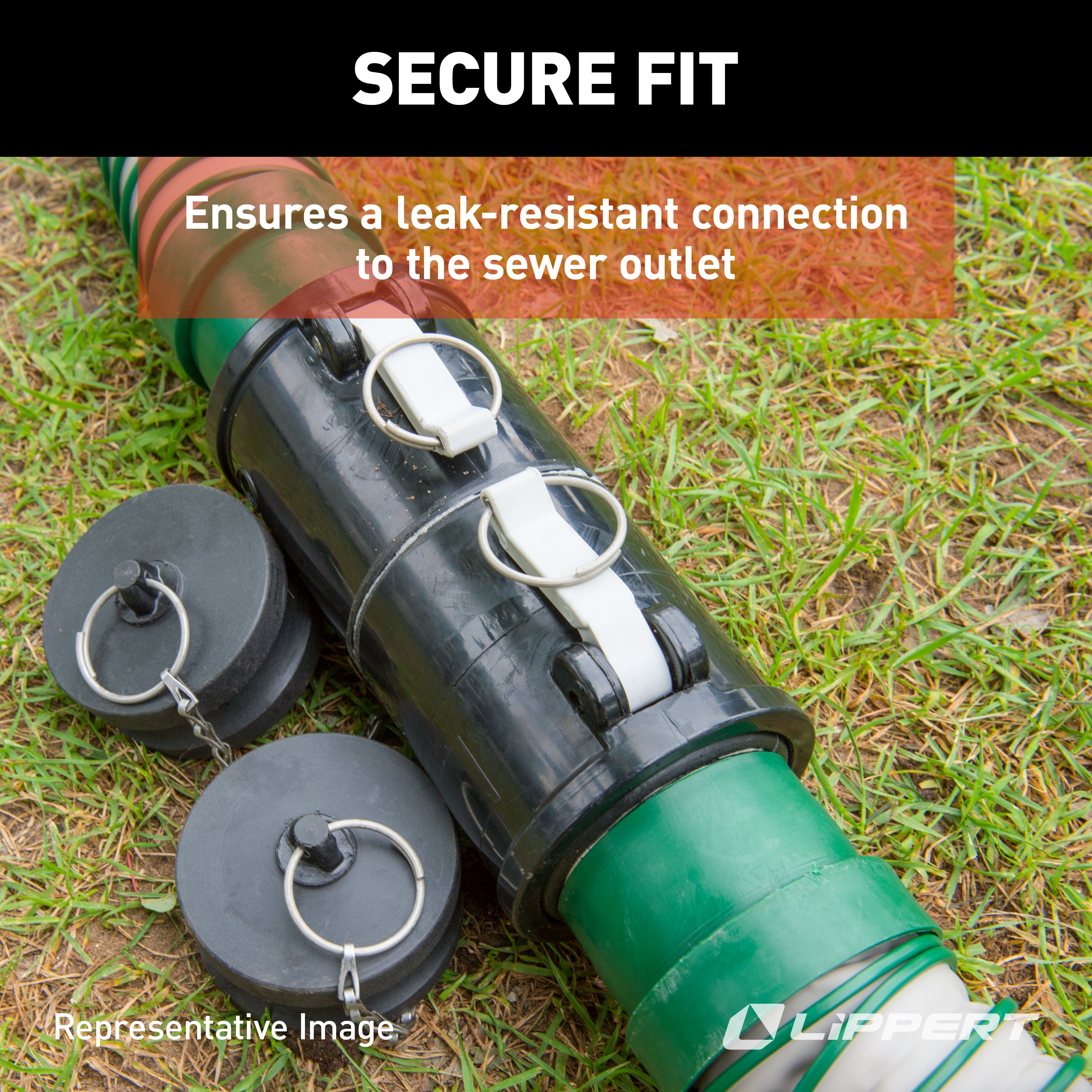 Lippert Waste Master Replacement Donut Seal For Nozzle On Rv Sewer Hose #340919 - Image 8