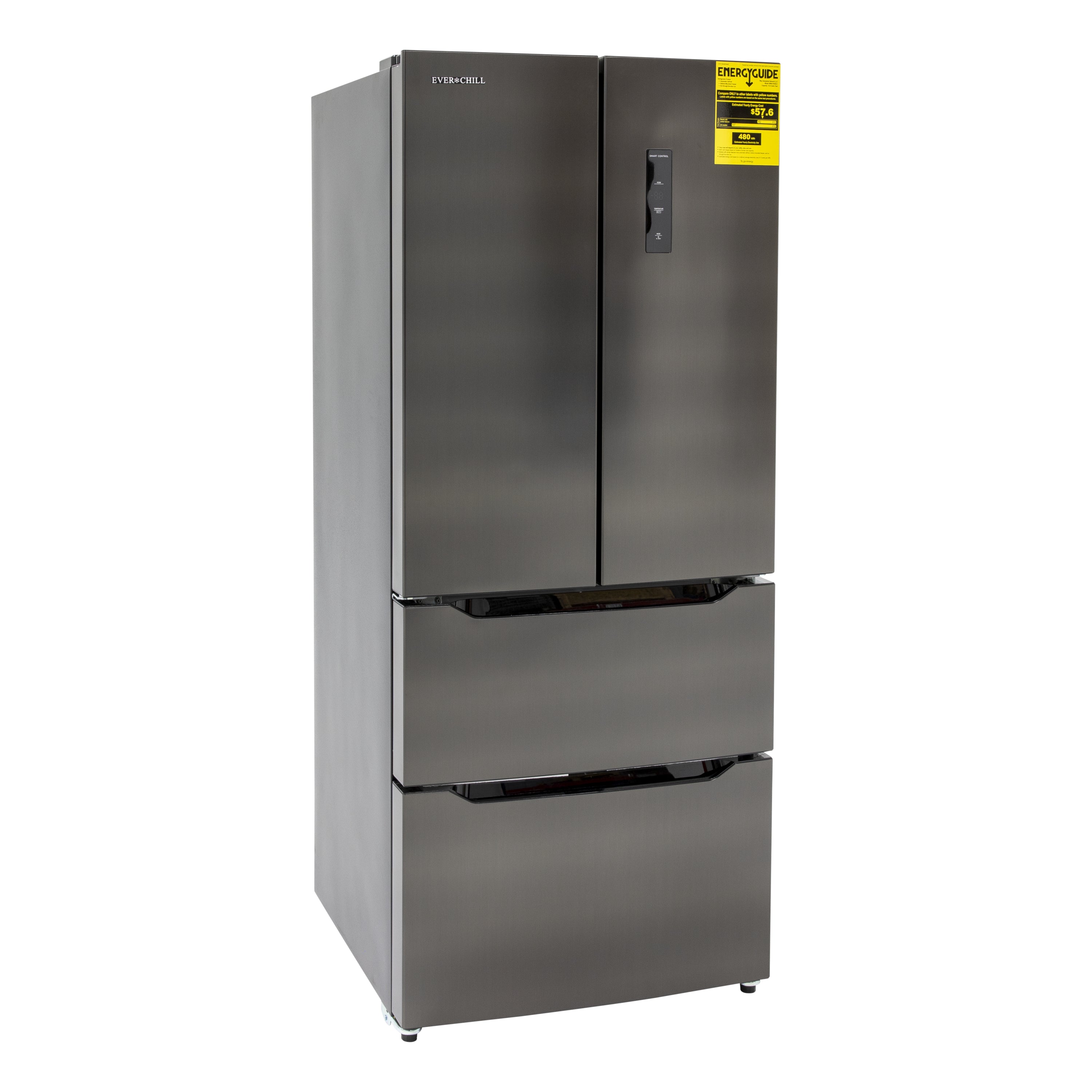 16.2 Cu Ft RV Refrigerator 110V | Furrion 4 Door French Door Stainless