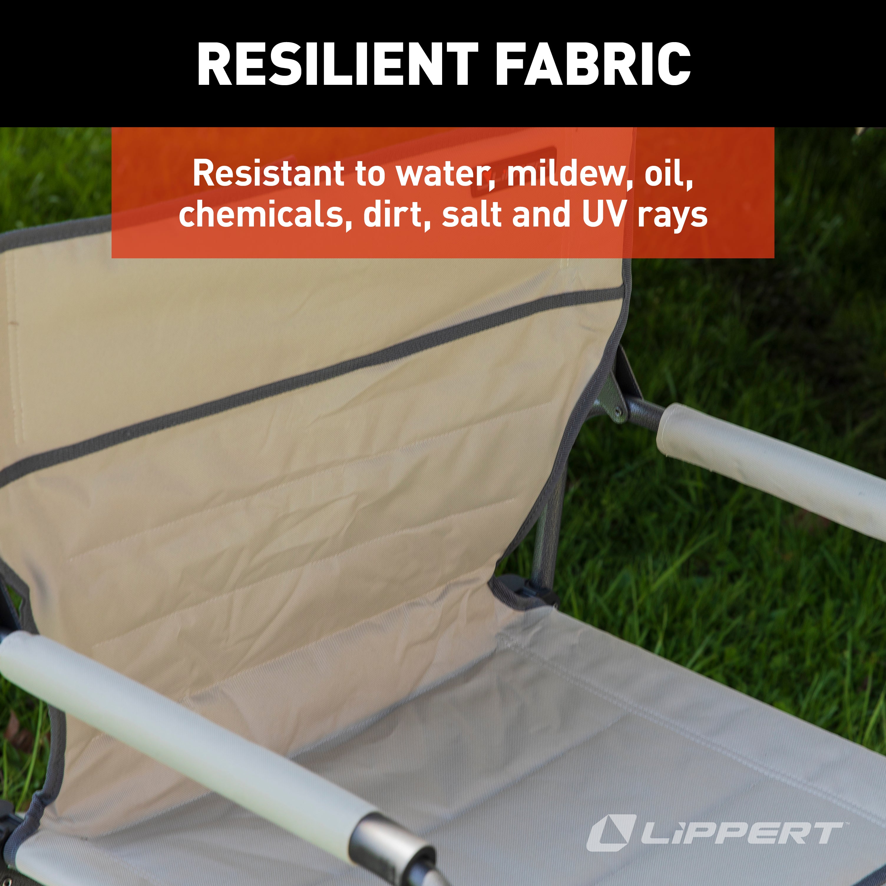 Lippert Scout Xl Director Chair With Side Table - Sand - Image 4