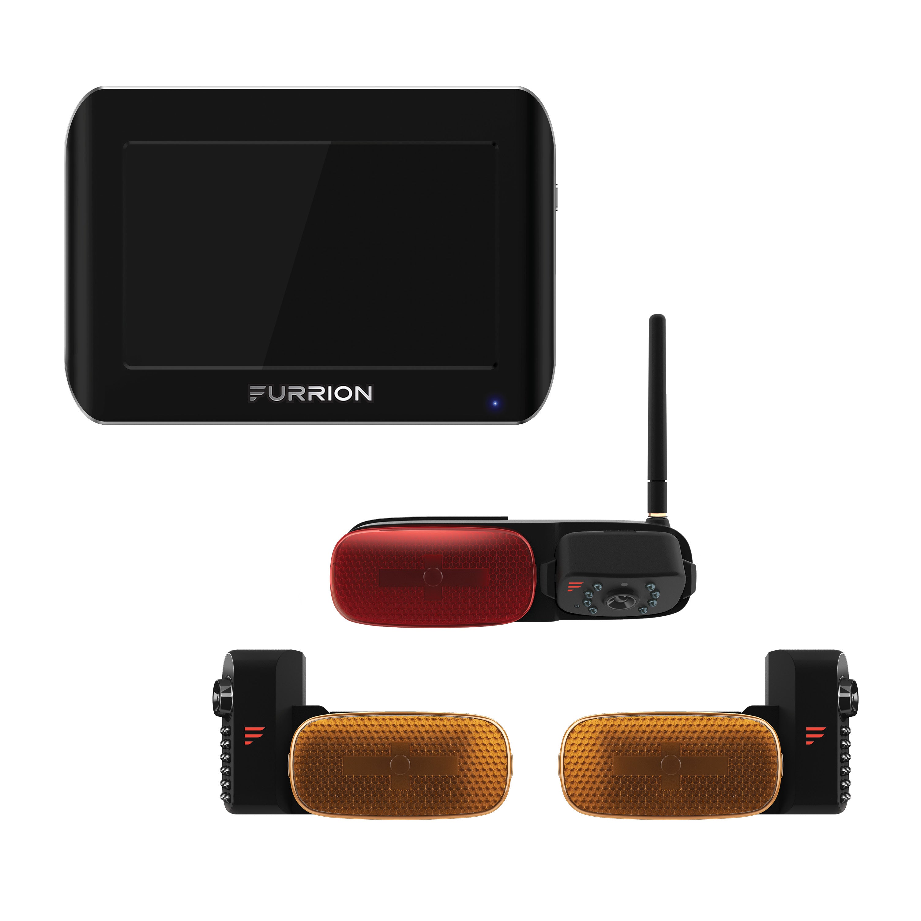 Furrion Vision S Rv Backup Camera System With 3 Cameras & 7" Monitor - Led Marker Lights #Fos07Taem - Image 1